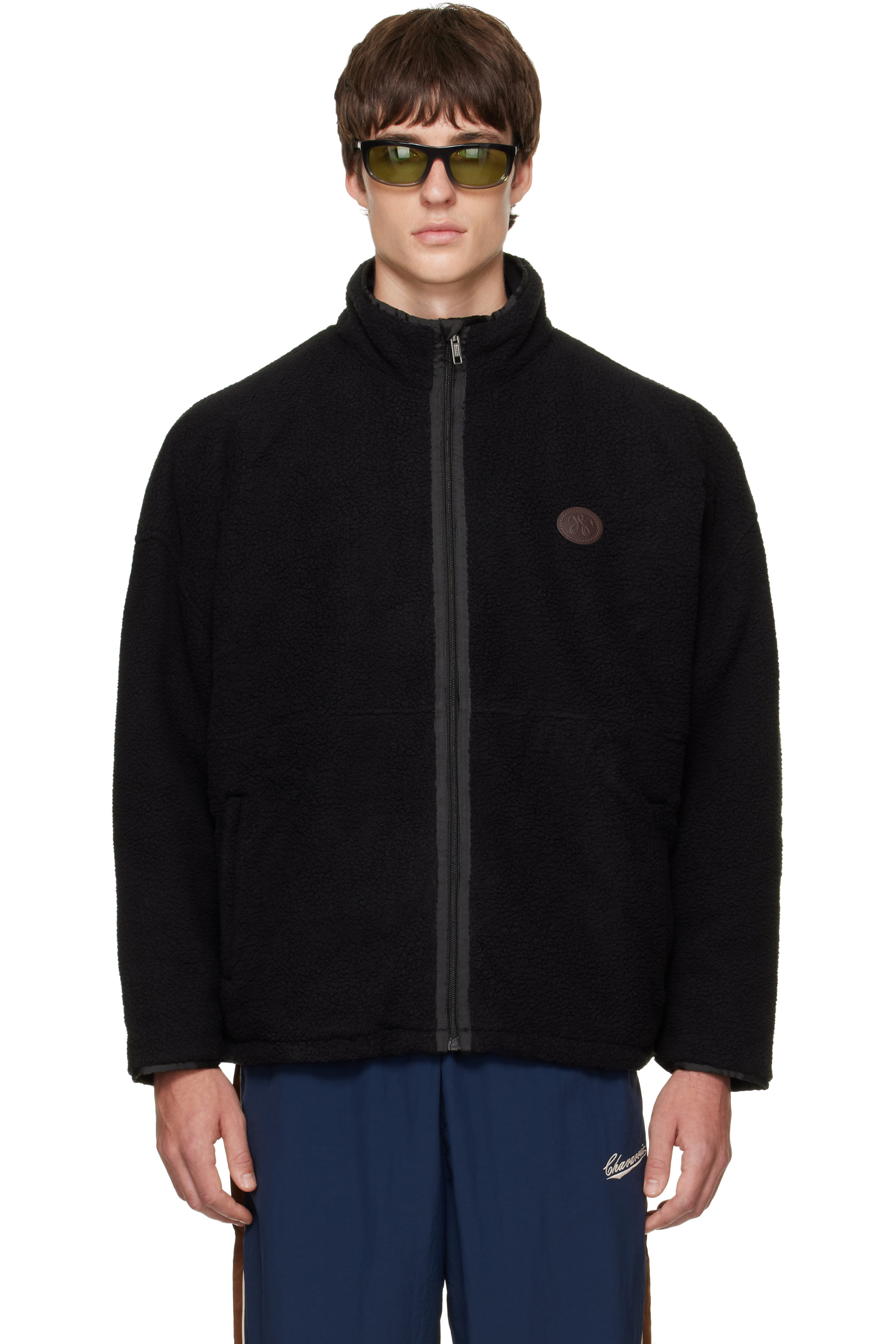 WILLY CHAVARRIA - Black Reversible 'Willy' Fleece Jacket
