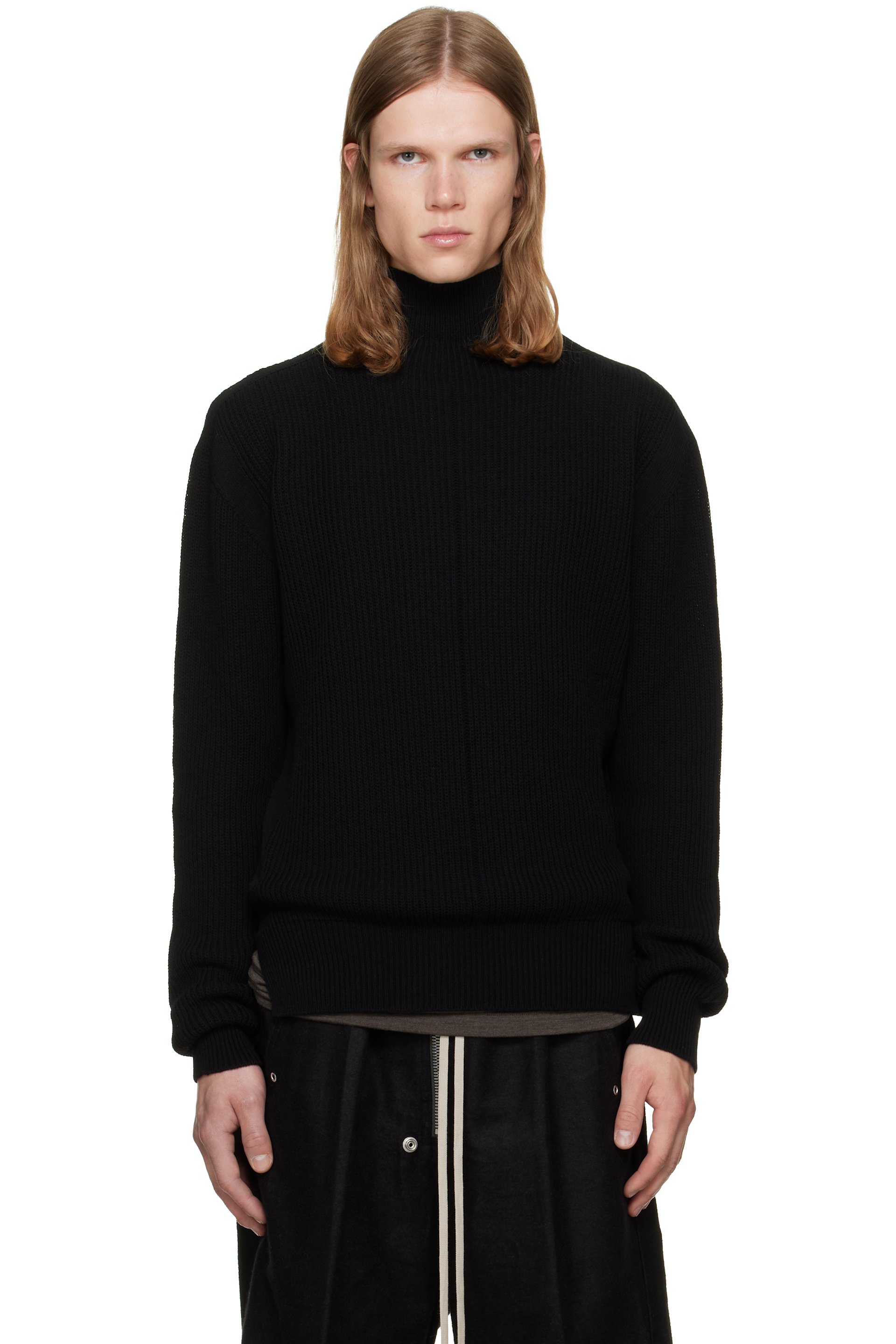 Rick Owens - Black Tower Turtleneck
