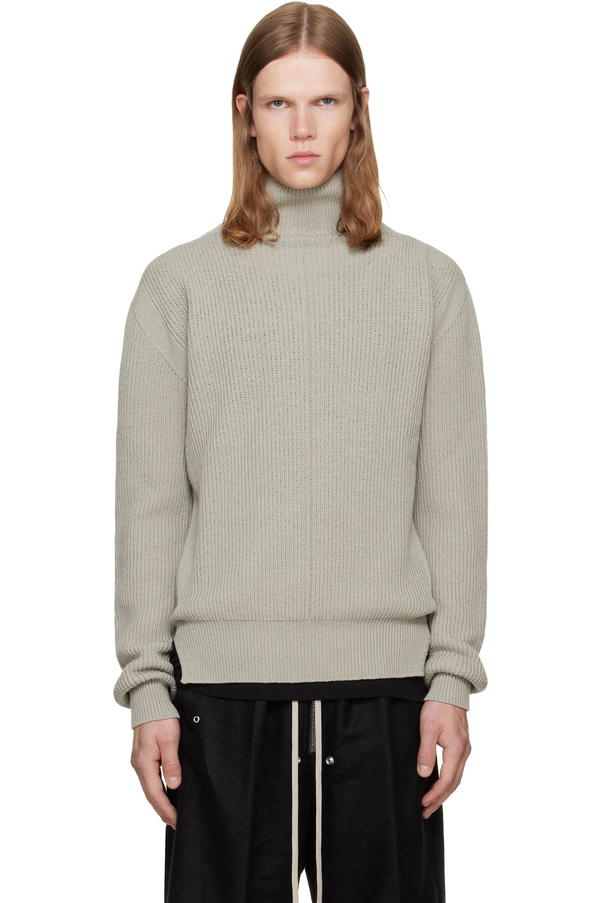 Rick Owens - Gray Tower Turtleneck