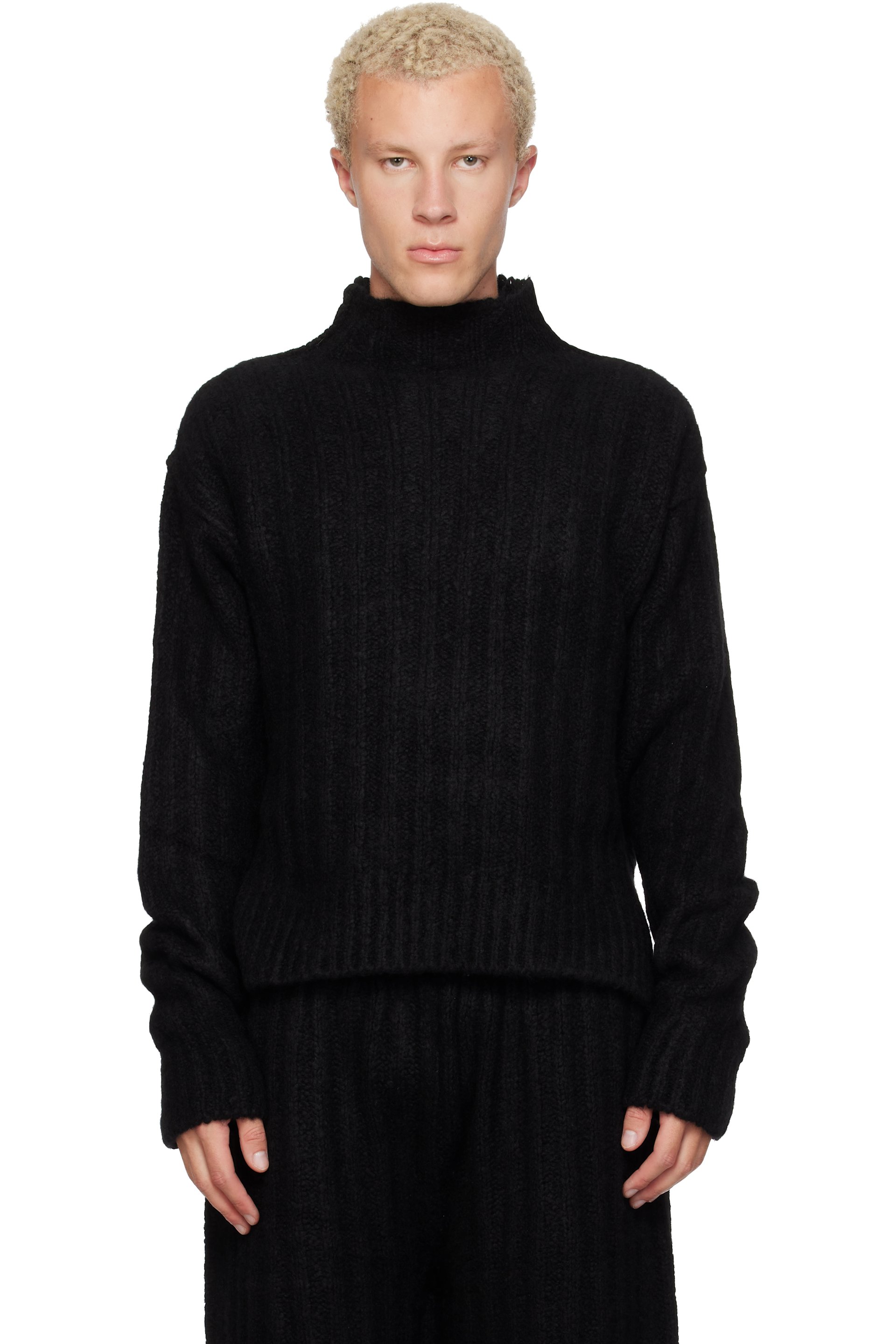 Rick Owens - Black Tower Turtleneck