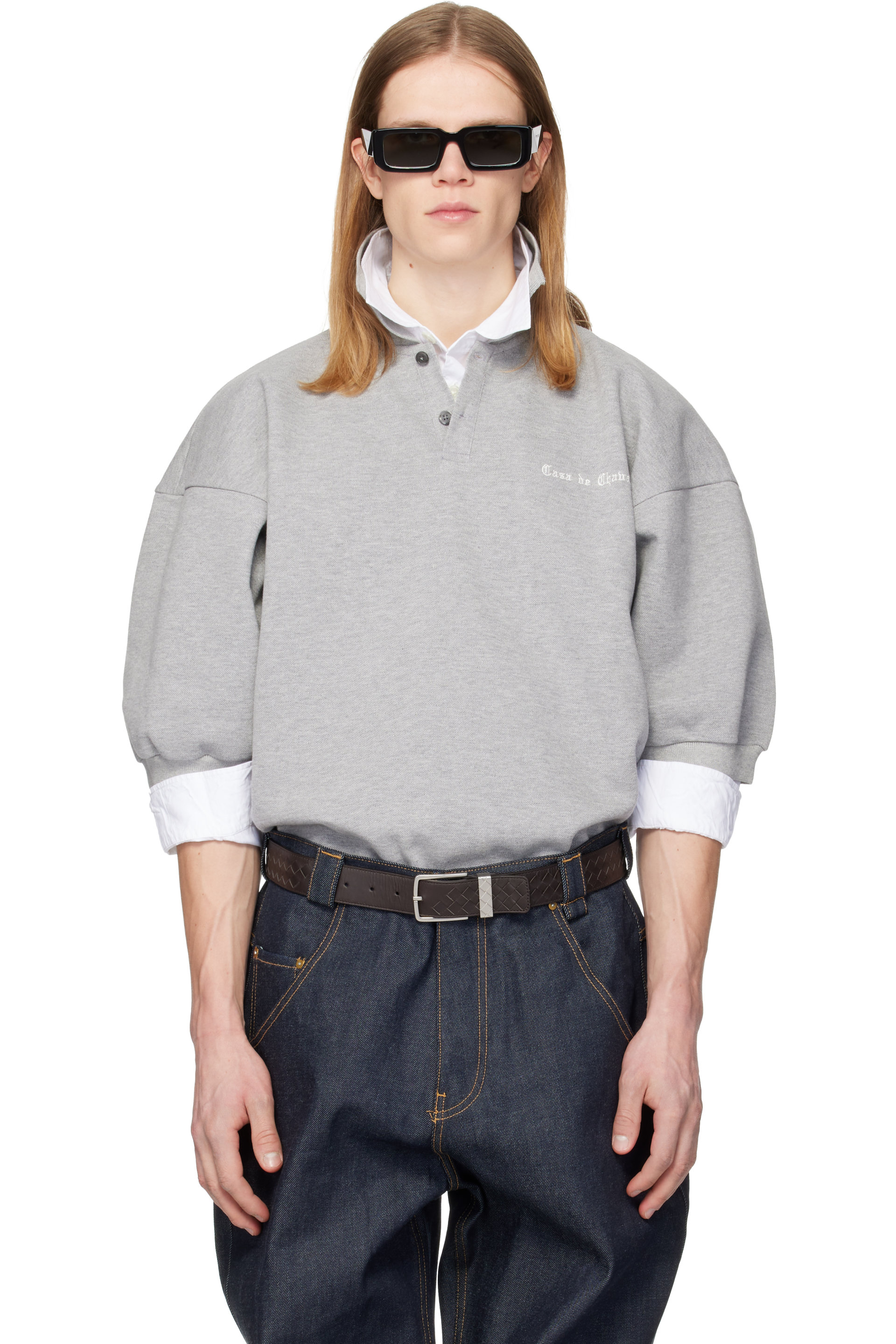 WILLY CHAVARRIA - Gray Football Polo