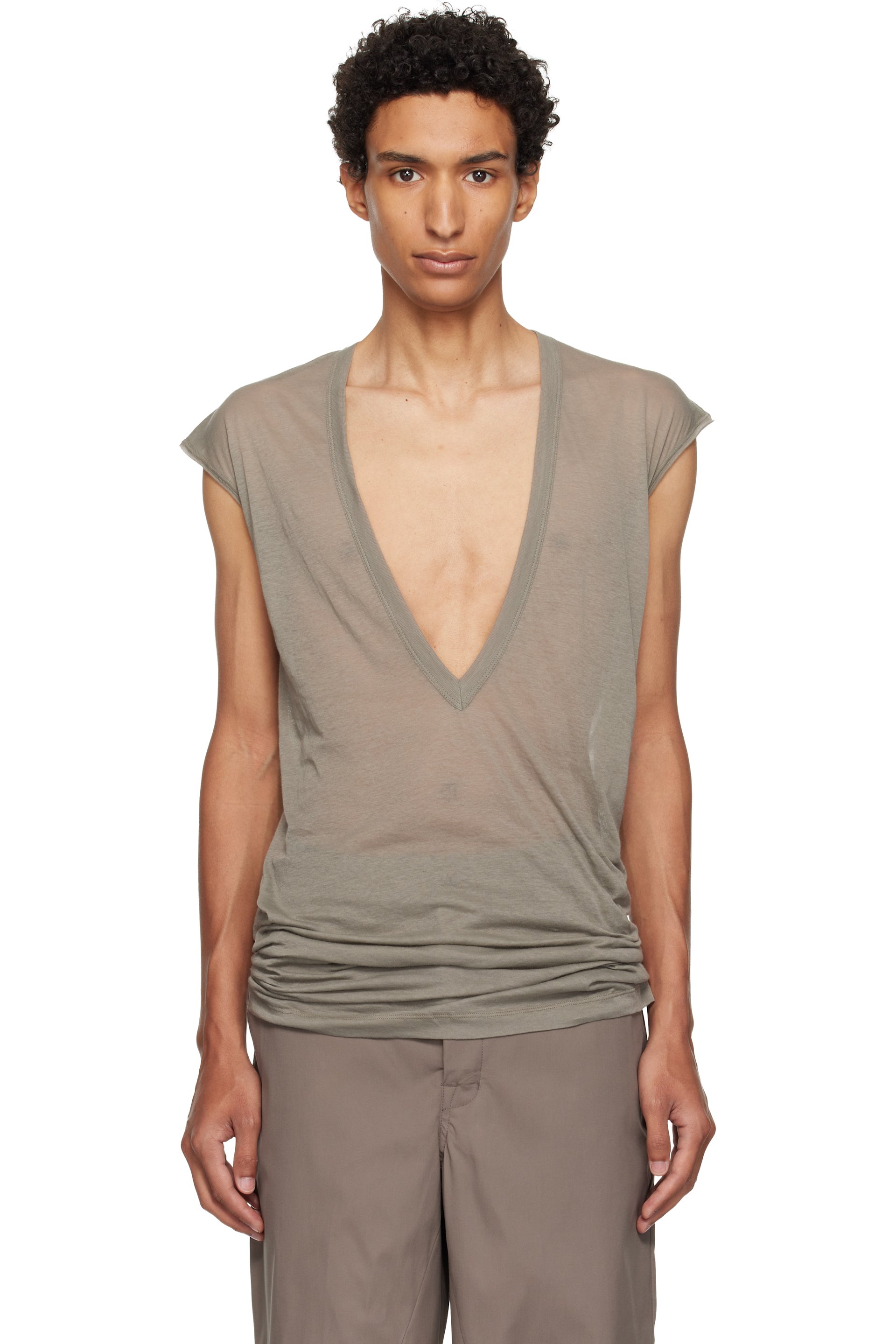 Rick Owens - Taupe Tower Dylan T-shirt