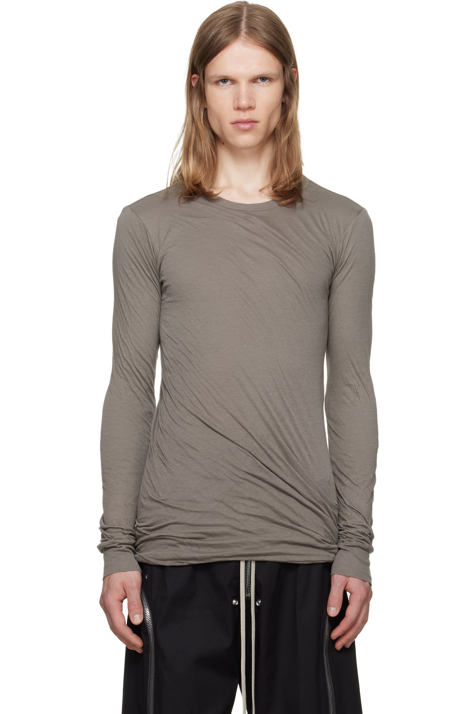 Rick Owens - Gray Tower Double LS T-shirt