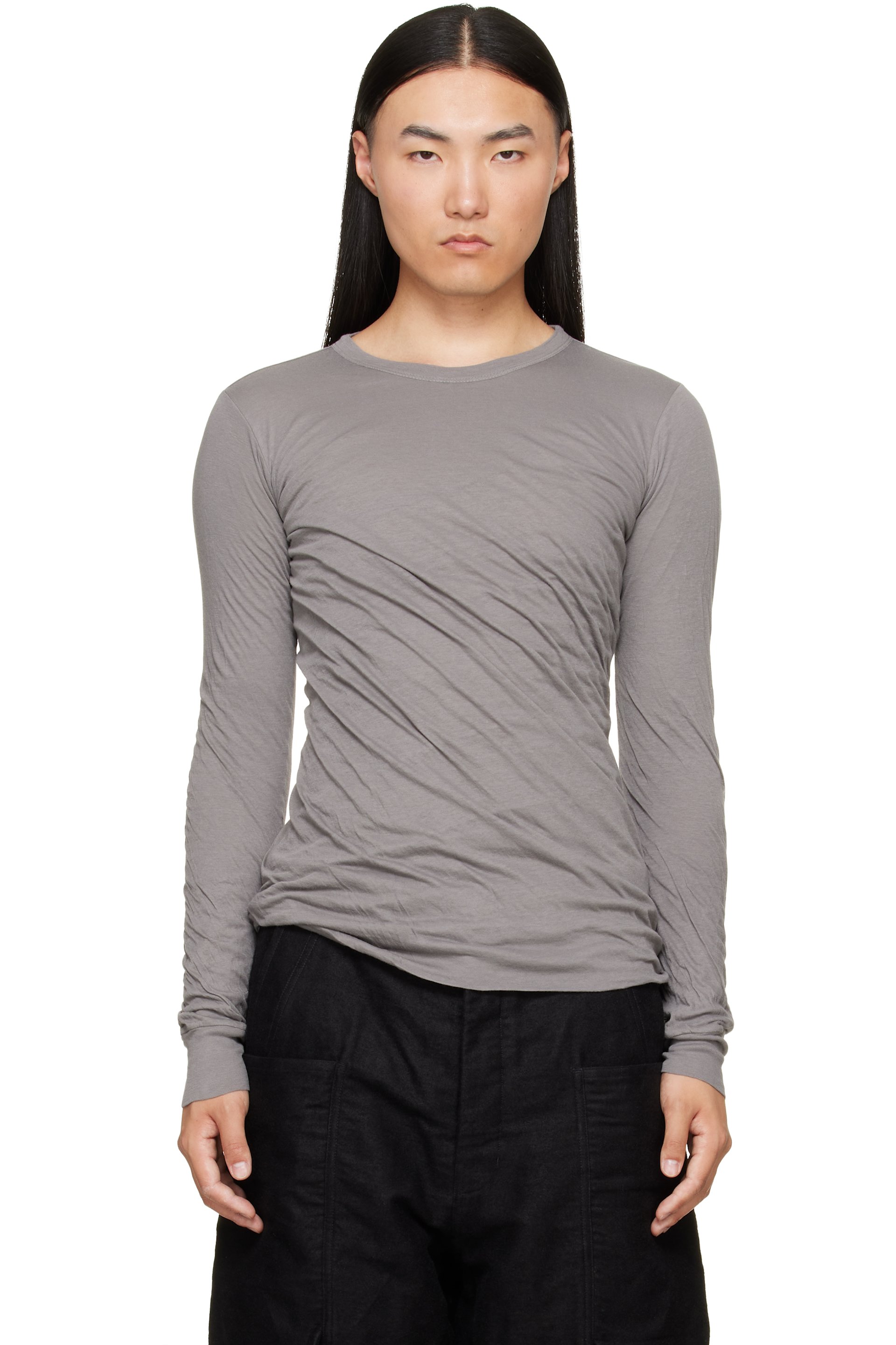 Rick Owens - Gray Tower Double LS T-shirt
