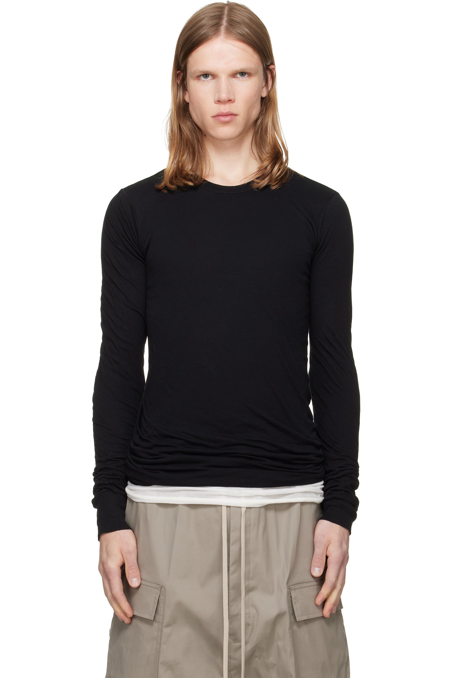 Rick Owens - Black Tower Double LS T-shirt