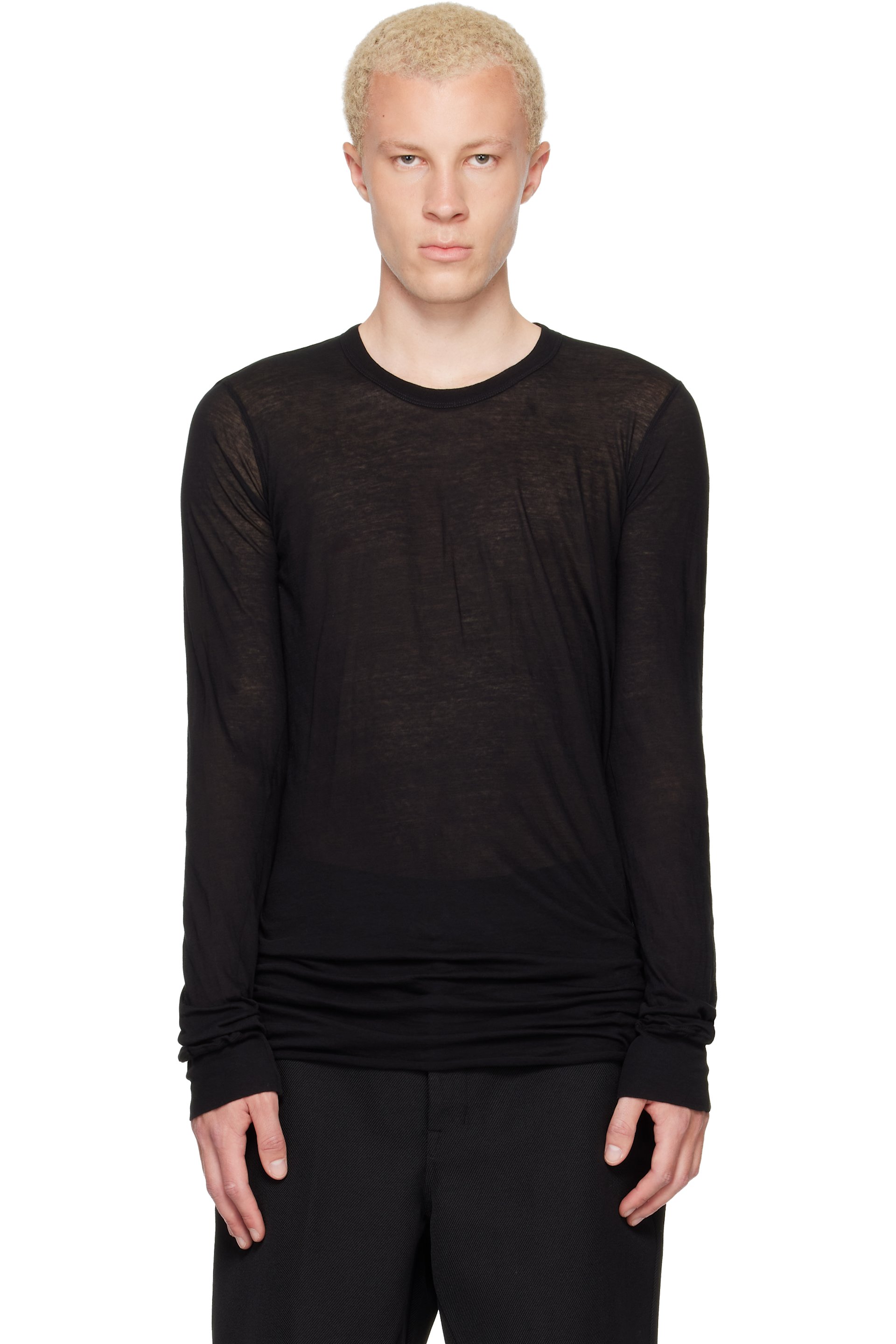 Rick Owens - Black Tower Basic LS T-shirt