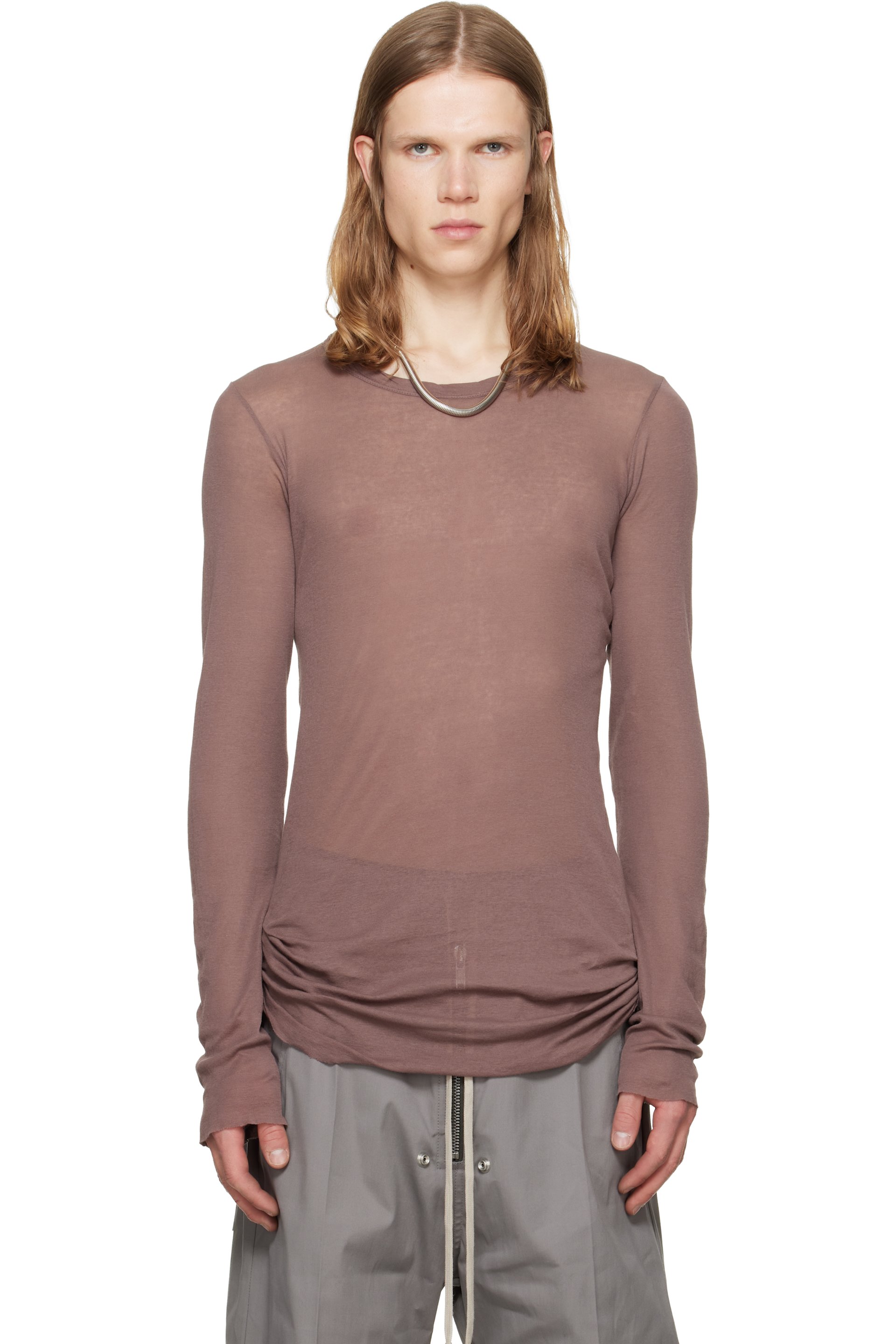 Rick Owens - Purple Tower Rib LS T-shirt