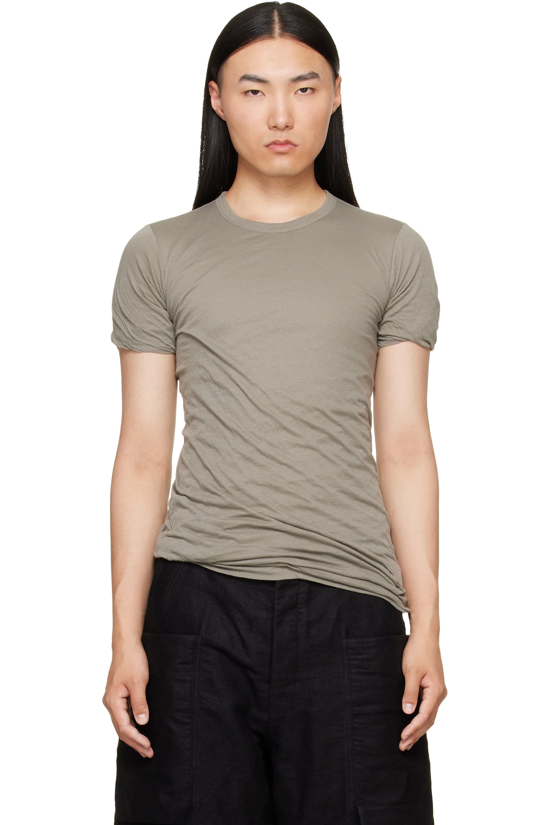 Rick Owens - Taupe Tower Double S/S T-shirt