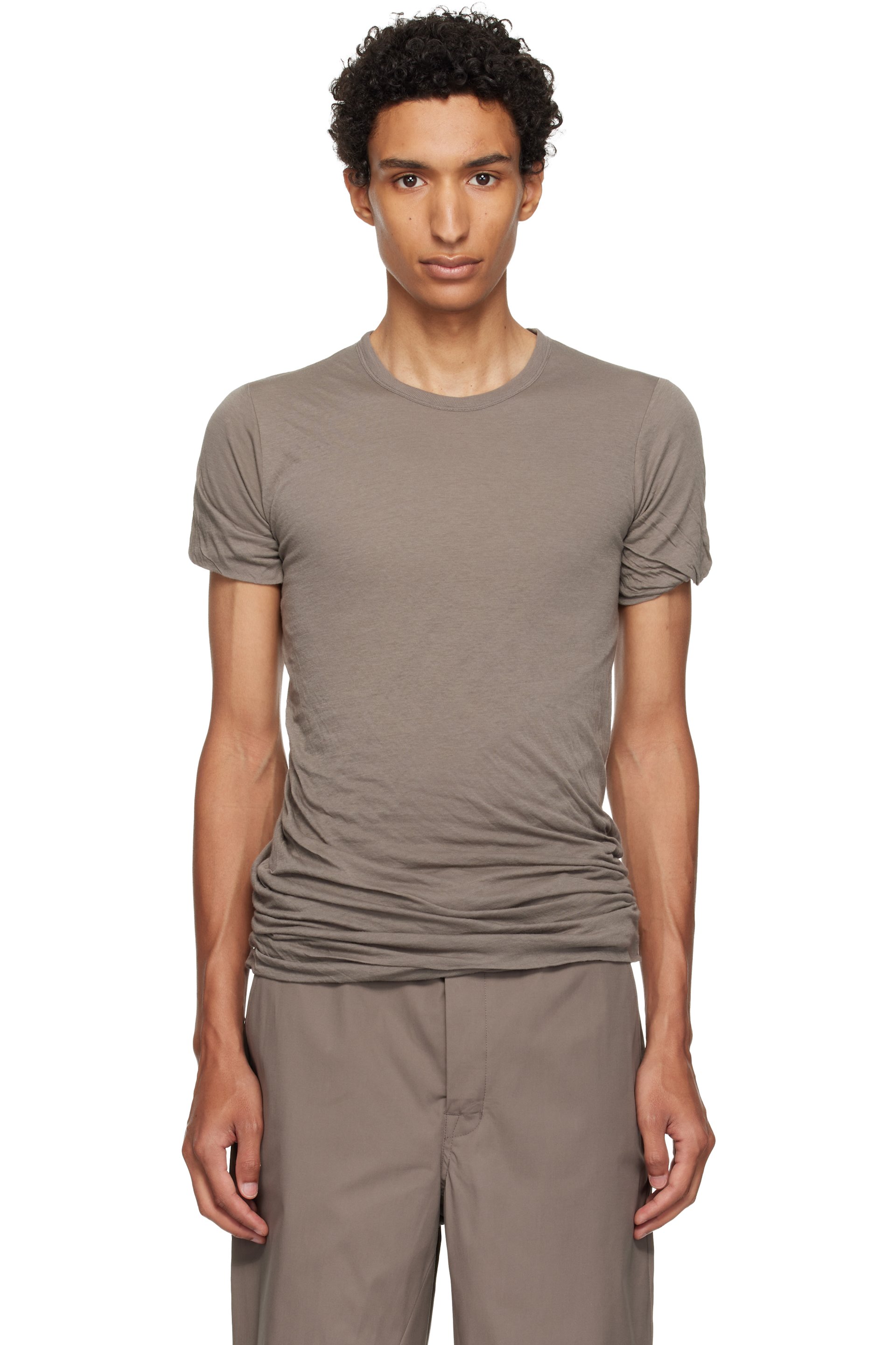 Rick Owens - Gray Tower Double S/S T-shirt