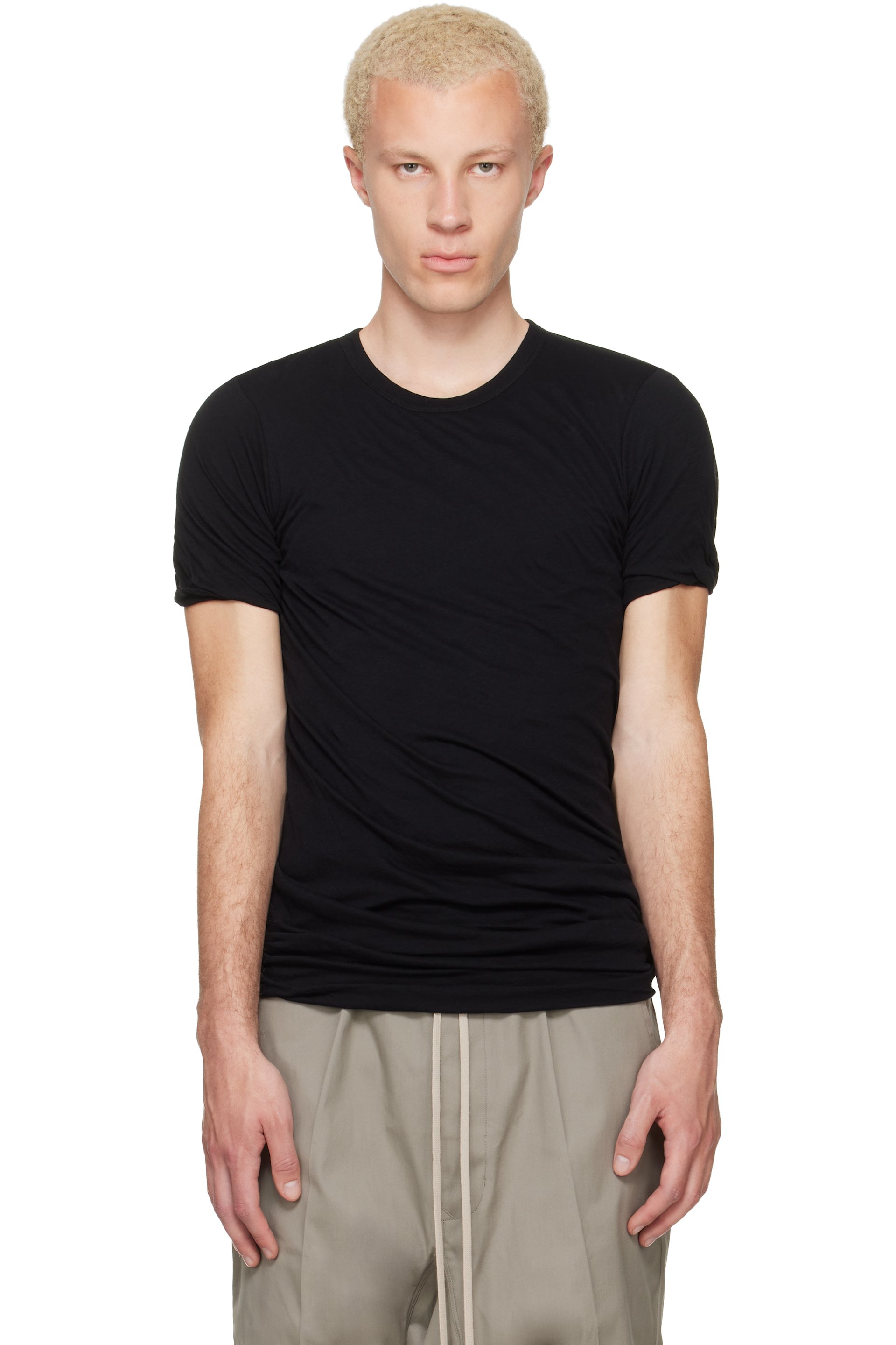 Rick Owens - Black Tower Double S/S T-shirt