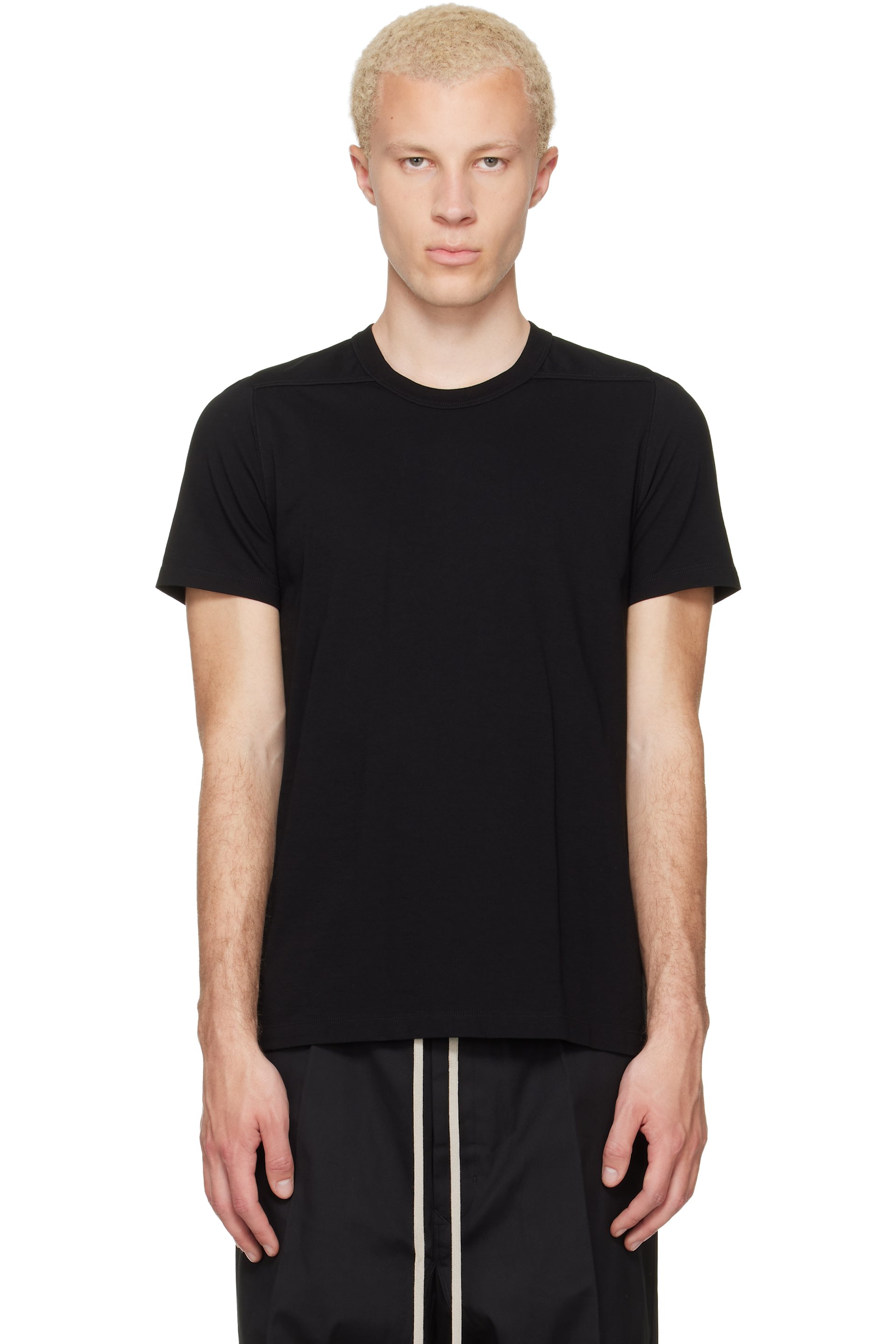 Rick Owens - Black Tower Short Level T-shirt