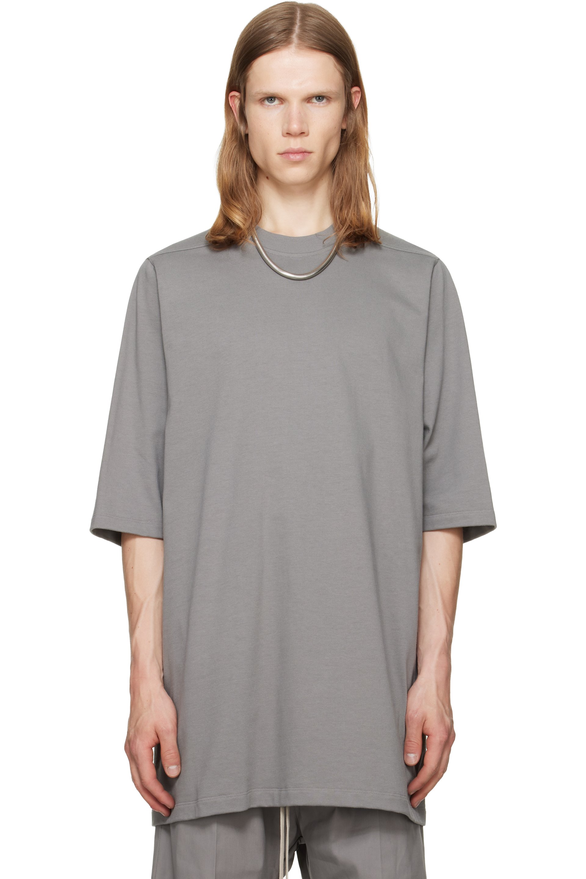 Rick Owens - Gray Jumbo S/S T-shirt