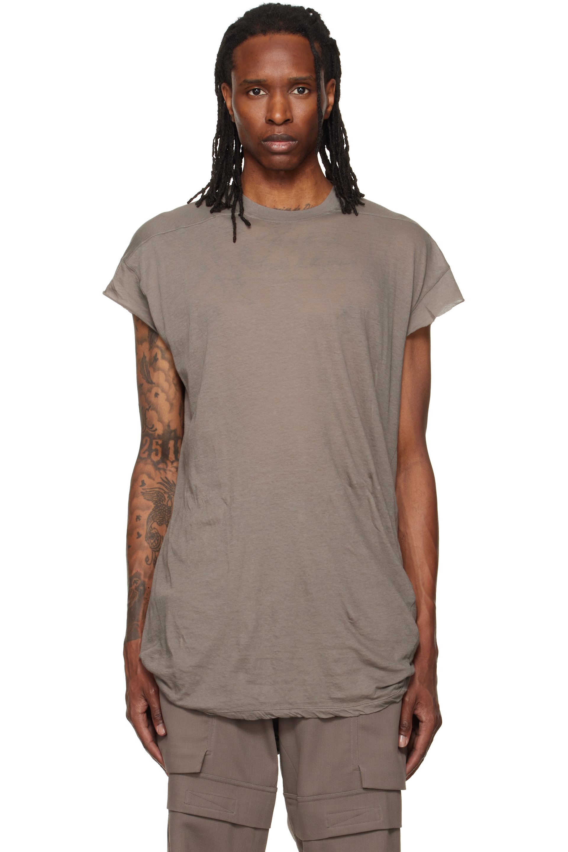Rick Owens - Gray Tower Rick S Jumbo S/S T-shirt