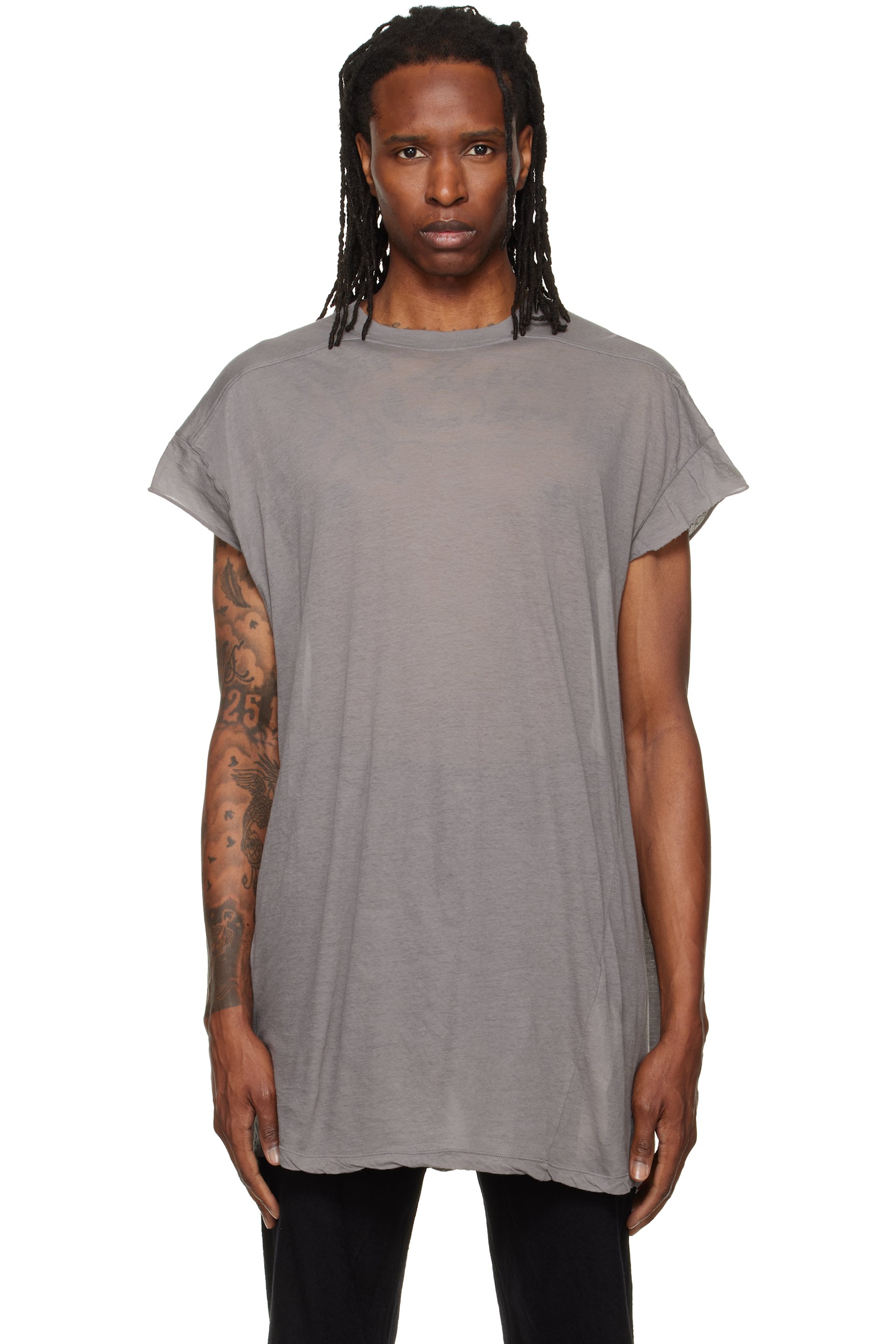 Rick Owens - Gray Tower Rick S Jumbo S/S T-shirt