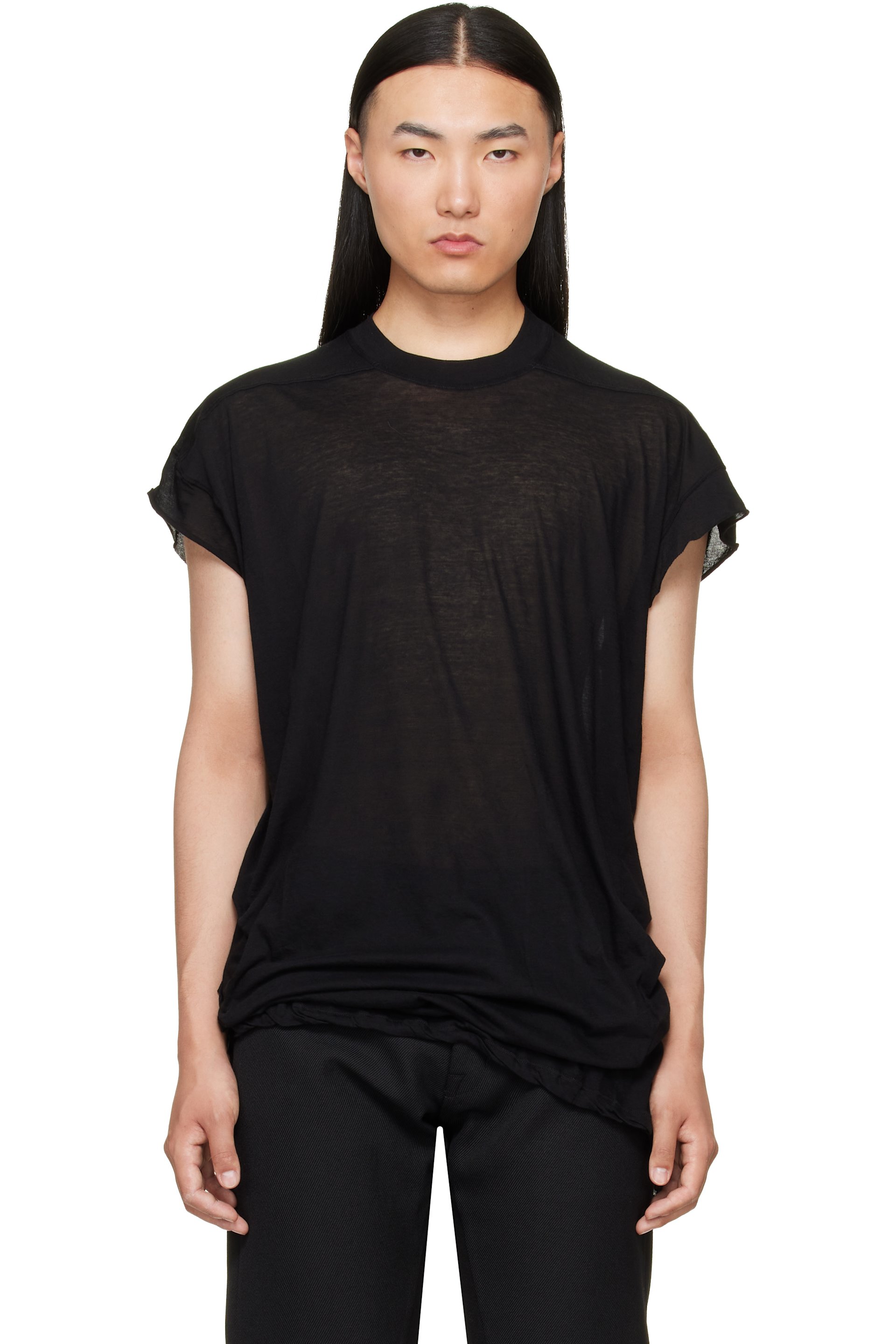 Rick Owens - Black Tower Rick S Jumbo S/S T-shirt
