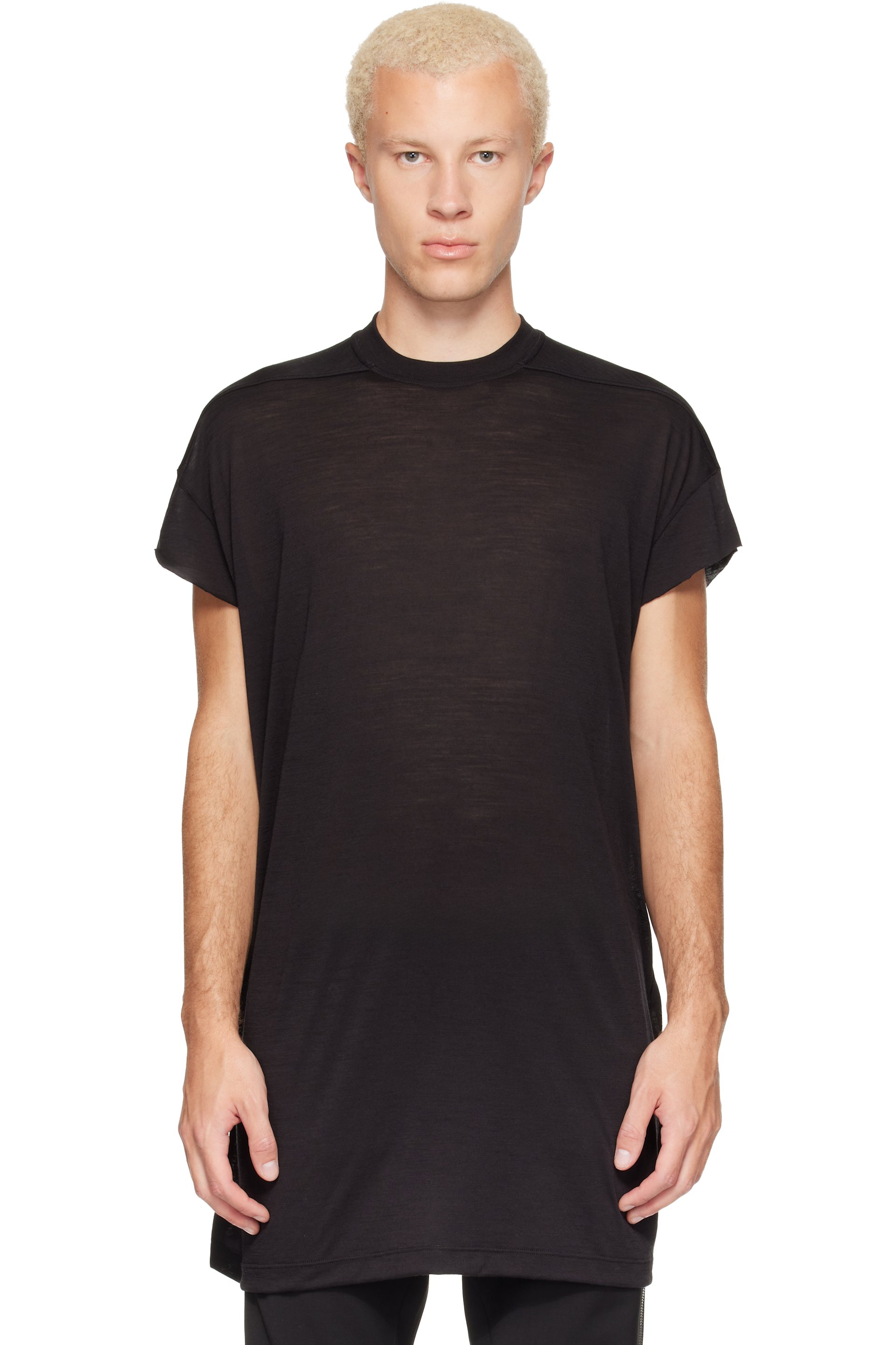 Rick Owens - T-shirt à manches courtes surdimensionné Ricky S noir - Tower
