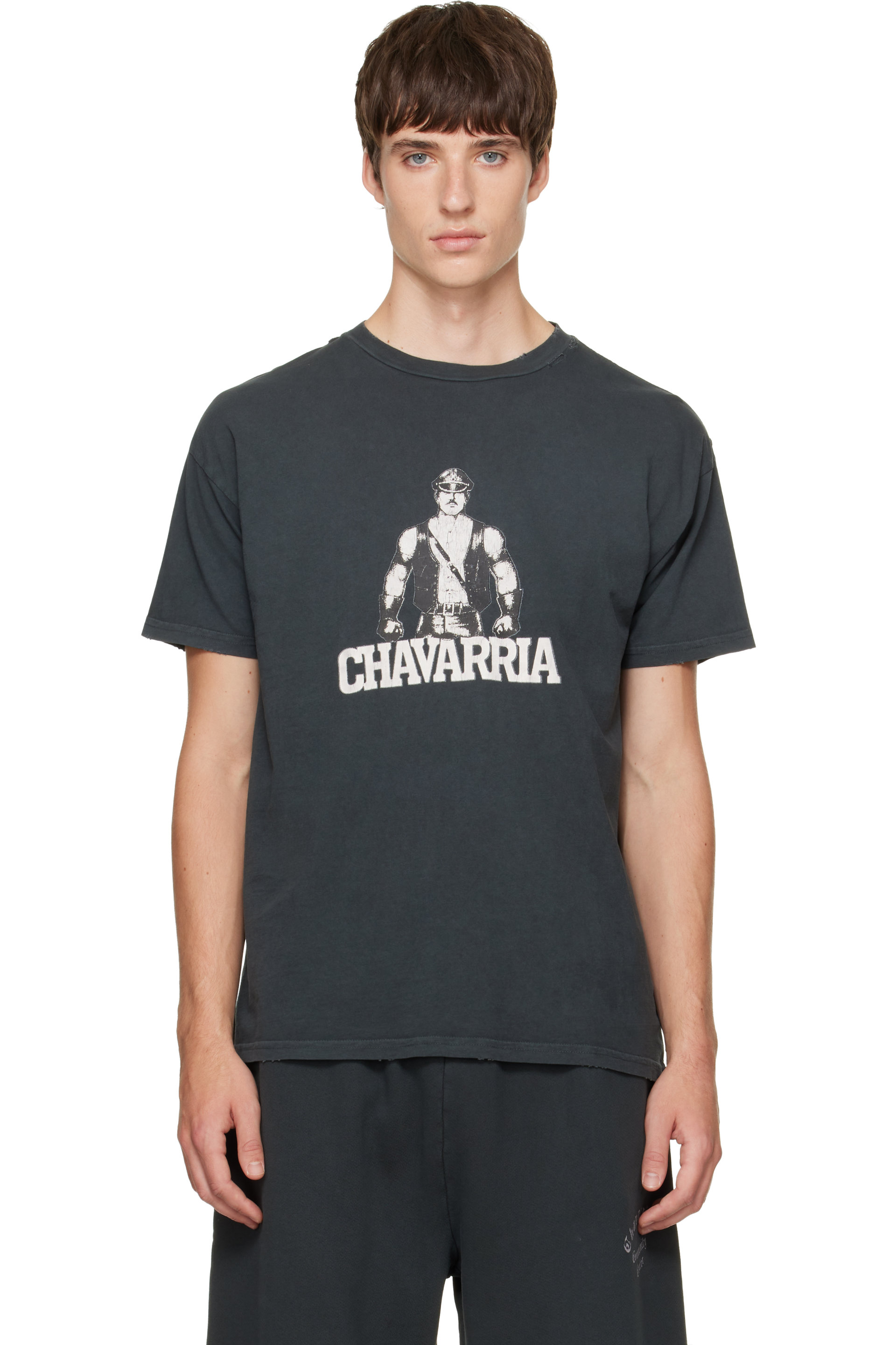 WILLY CHAVARRIA - Black 'Leather Daddy' Easy T-shirt