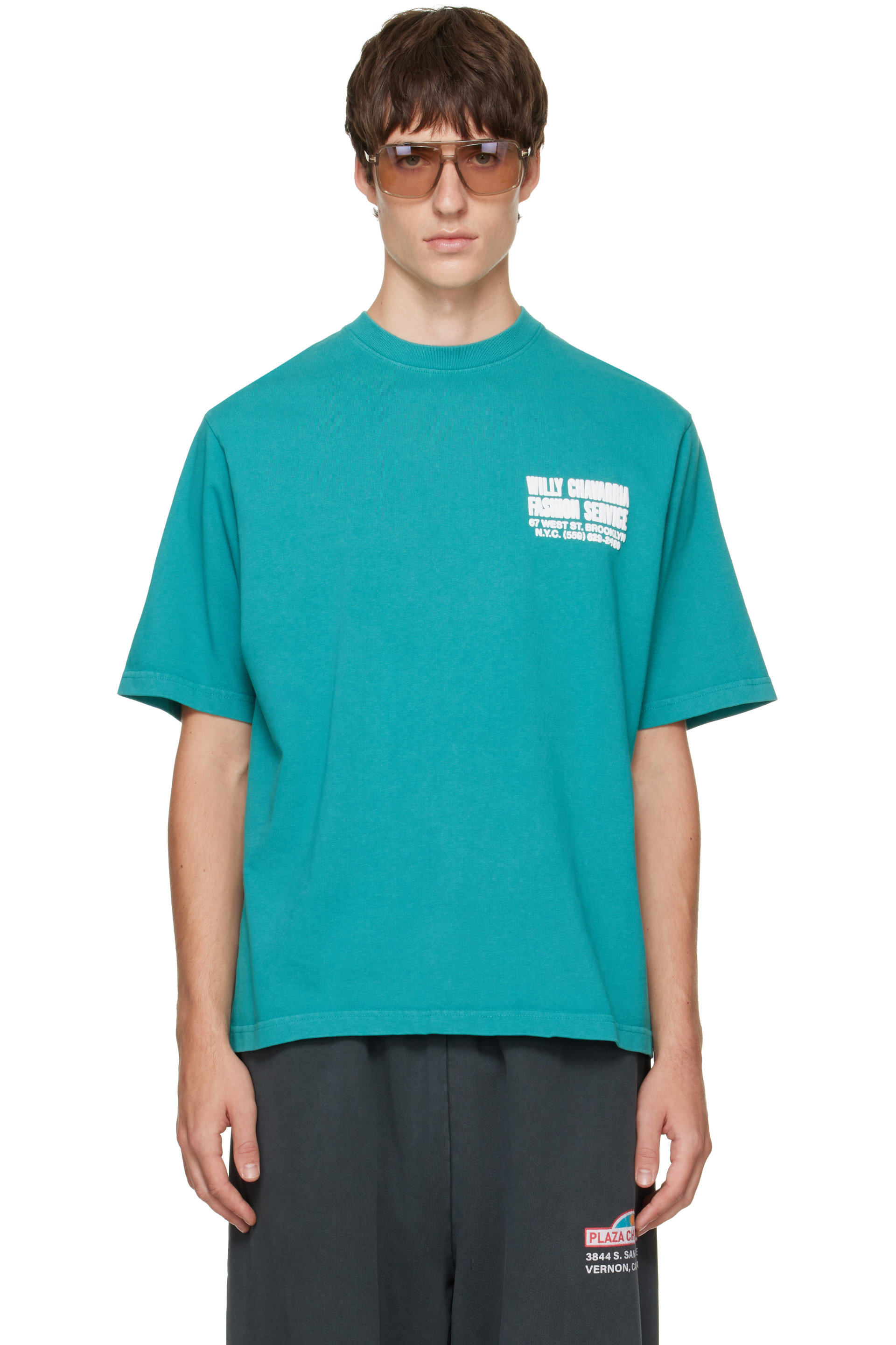 WILLY CHAVARRIA - Green 'Fashion Services' Standard T-shirt