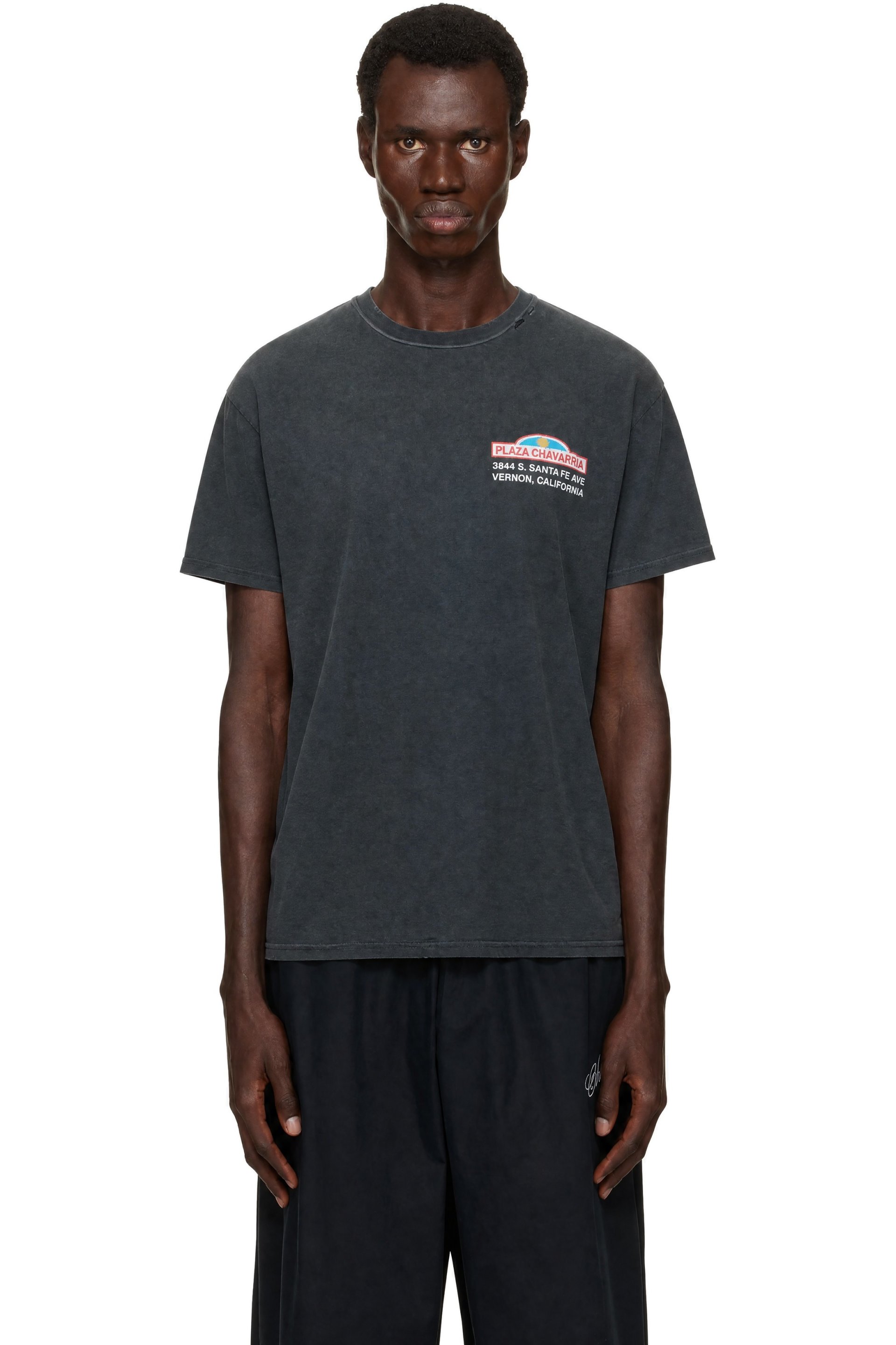 WILLY CHAVARRIA - Gray 'Plaza Chavarria' Easy T-shirt