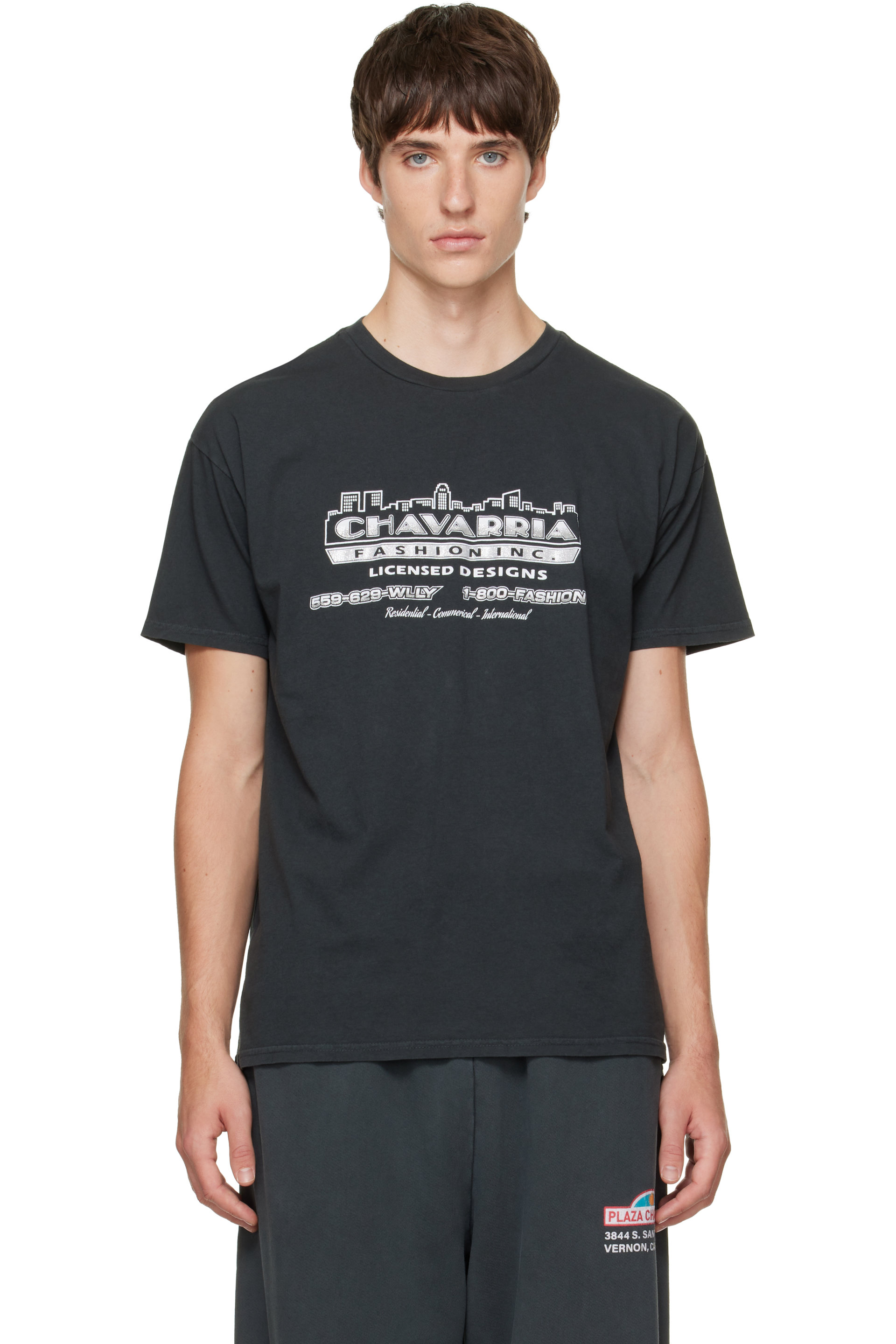 WILLY CHAVARRIA - Black 'Chavarria Licensed Designs' Easy T-shirt