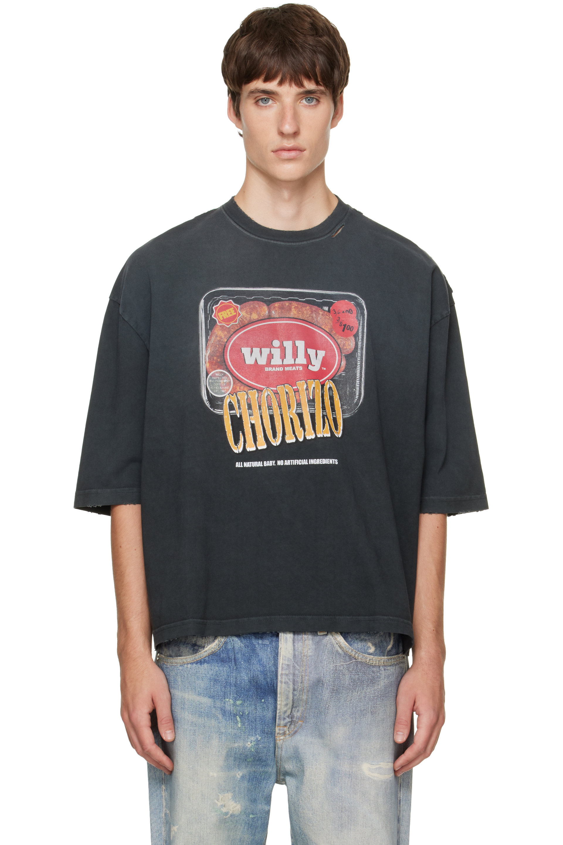 WILLY CHAVARRIA - Black 'Especial Chorizo' Buffalo T-shirt