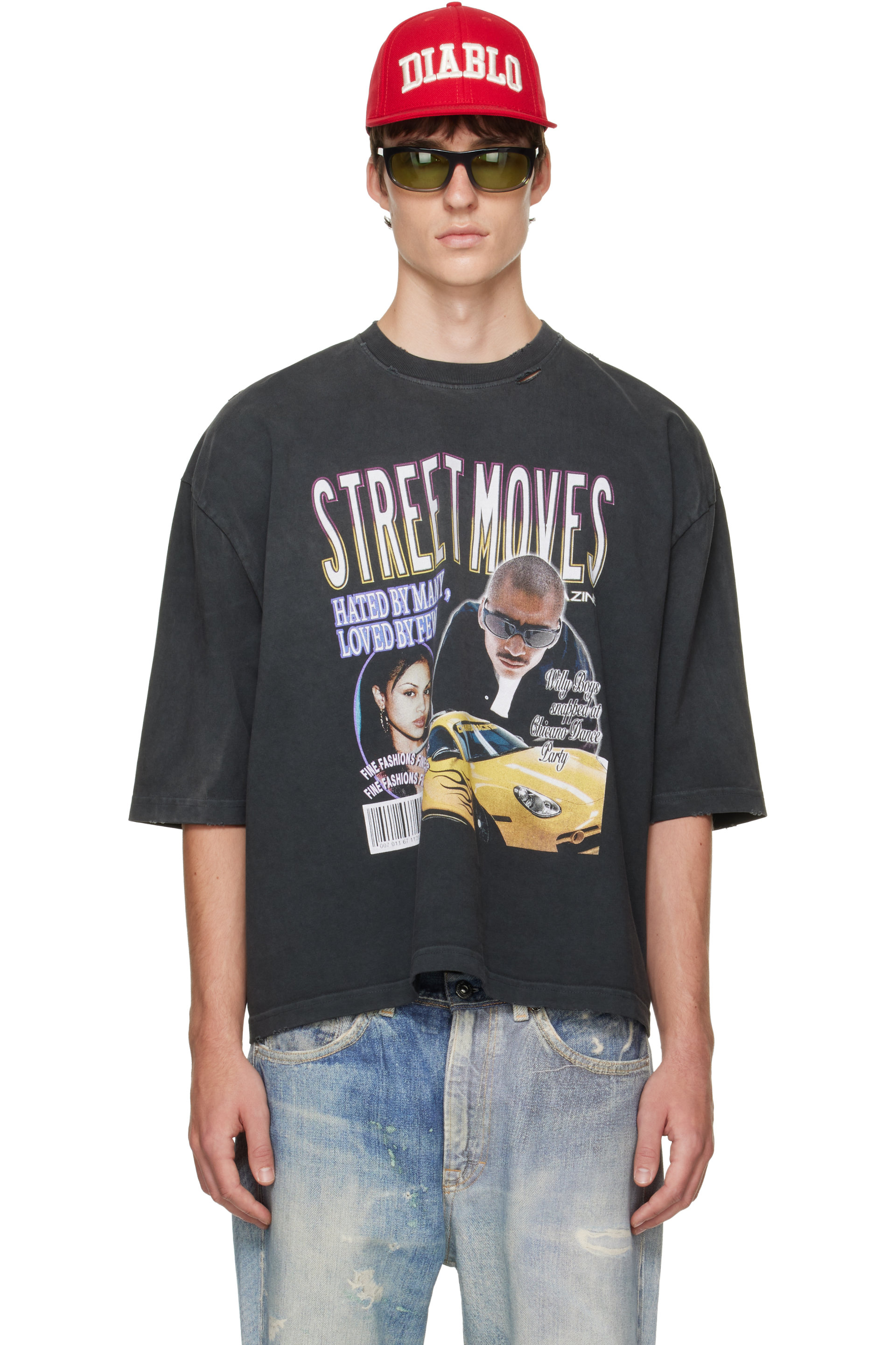 WILLY CHAVARRIA - Black 'Street Moves' Buffalo T-shirt