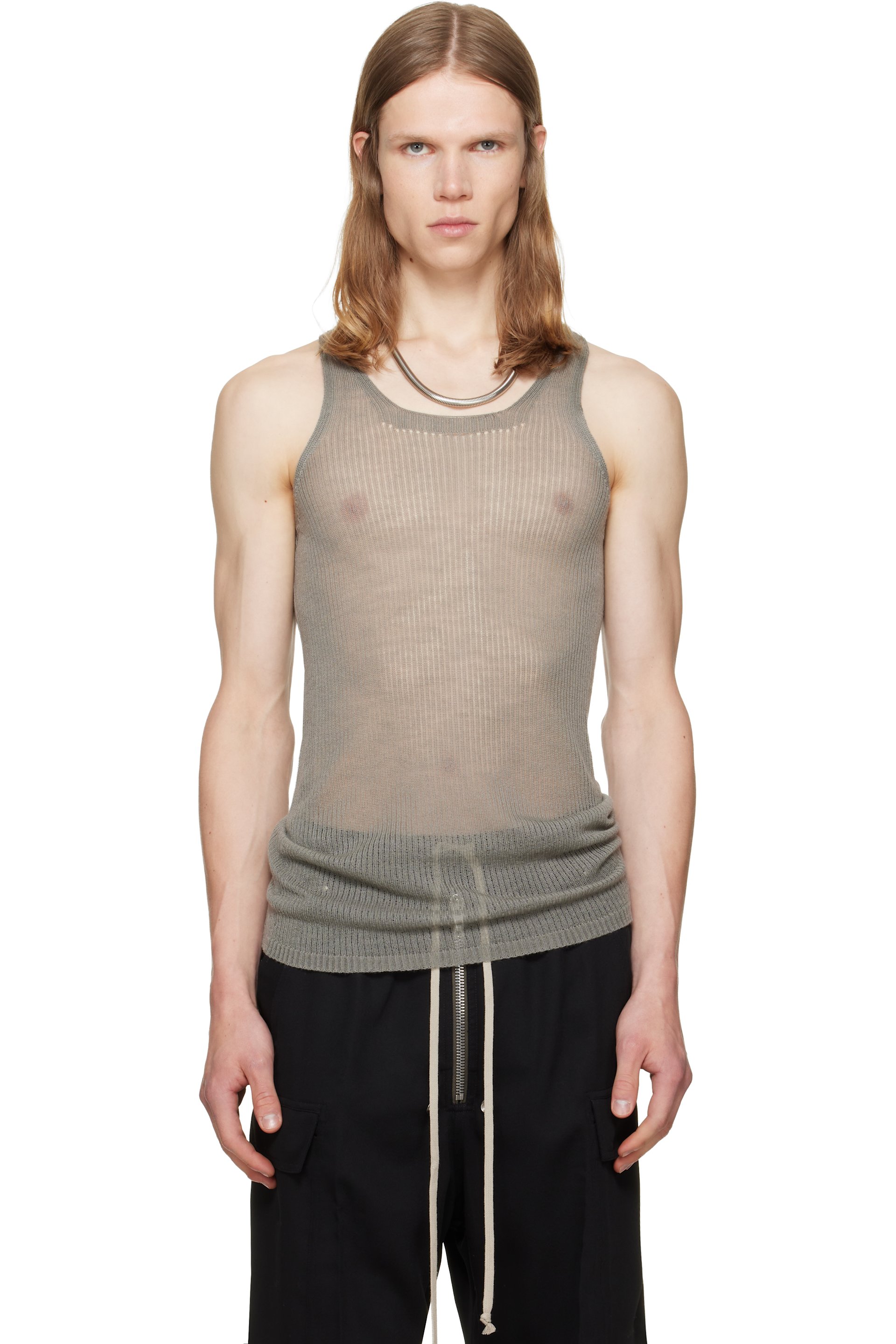 Rick Owens - Taupe Tower Pony Tank Top