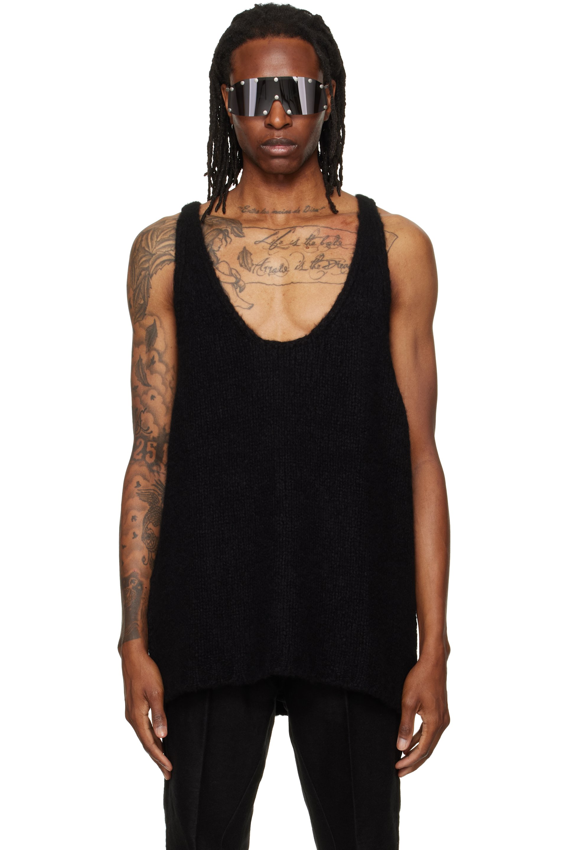 Rick Owens - Black Tower Pony Tank Top