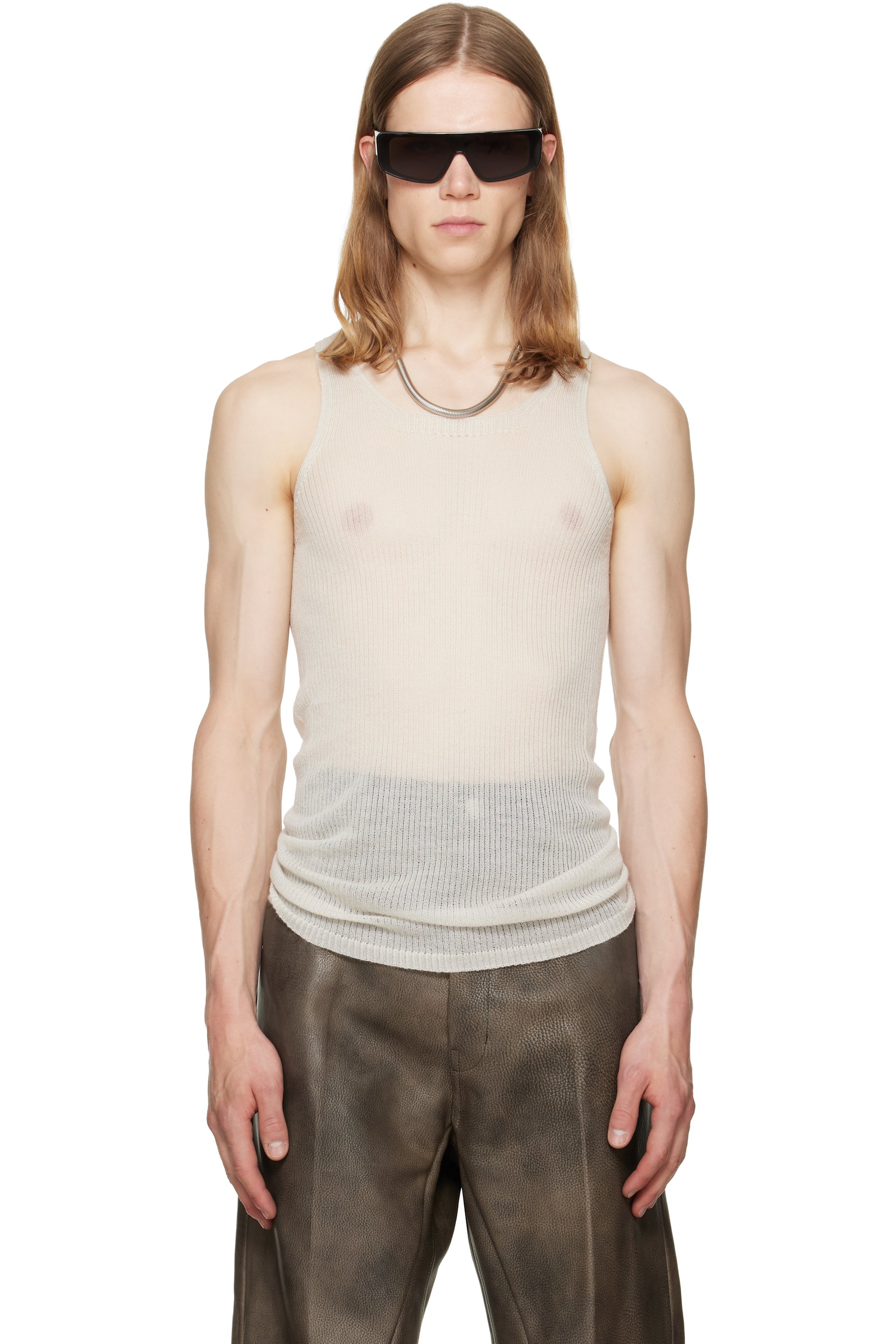 Rick Owens - Off-White Tower Pony Tank Top
