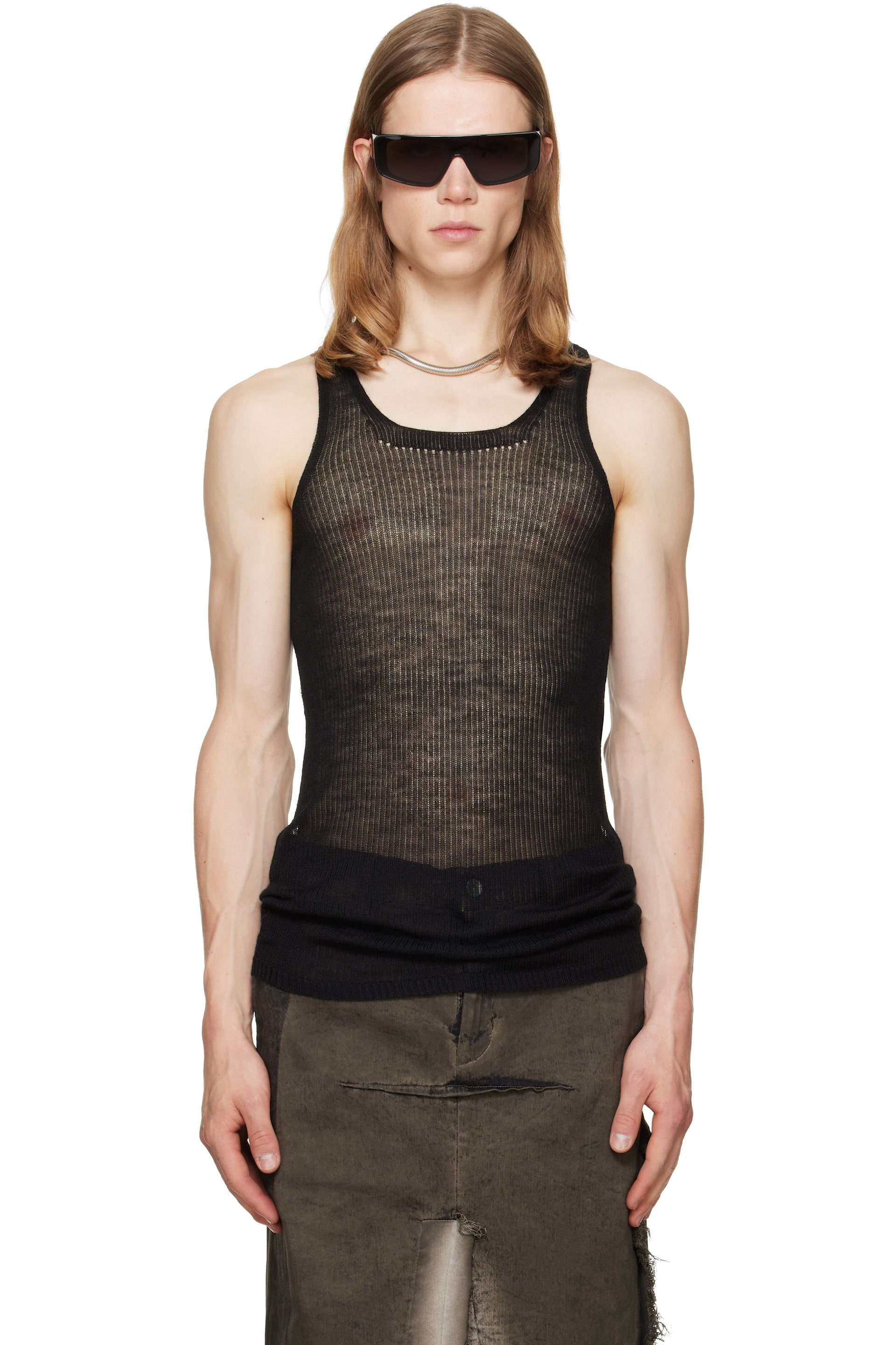 Rick Owens - Black Tower Pony Tank Top