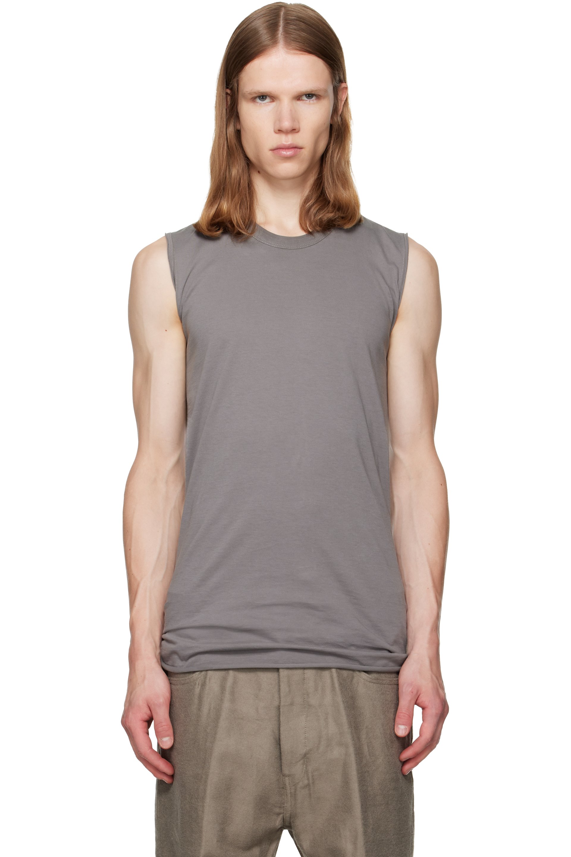 Rick Owens - Gray Tower Basic SL Tank Top