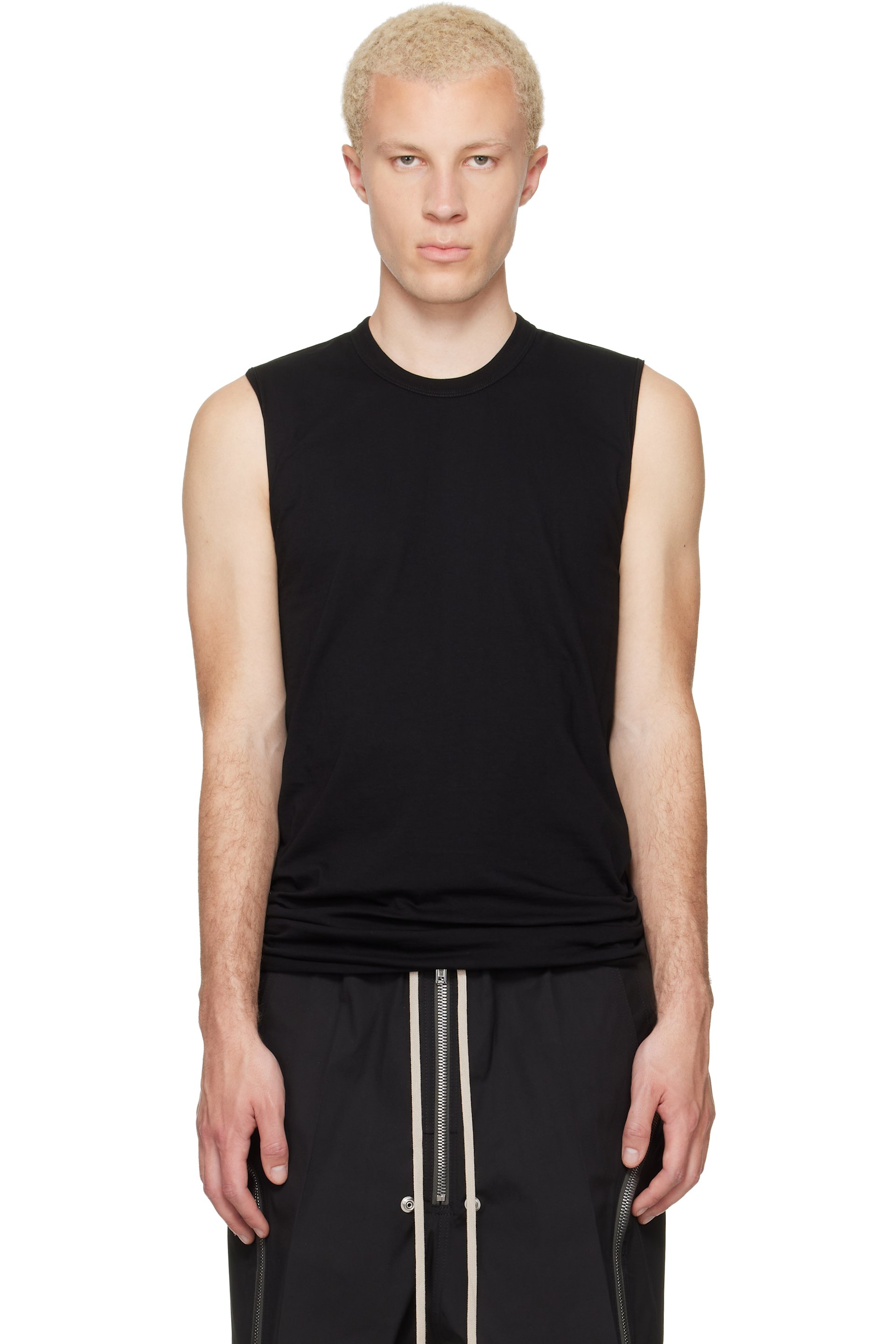Rick Owens - Black Tower Basic SL Tank Top