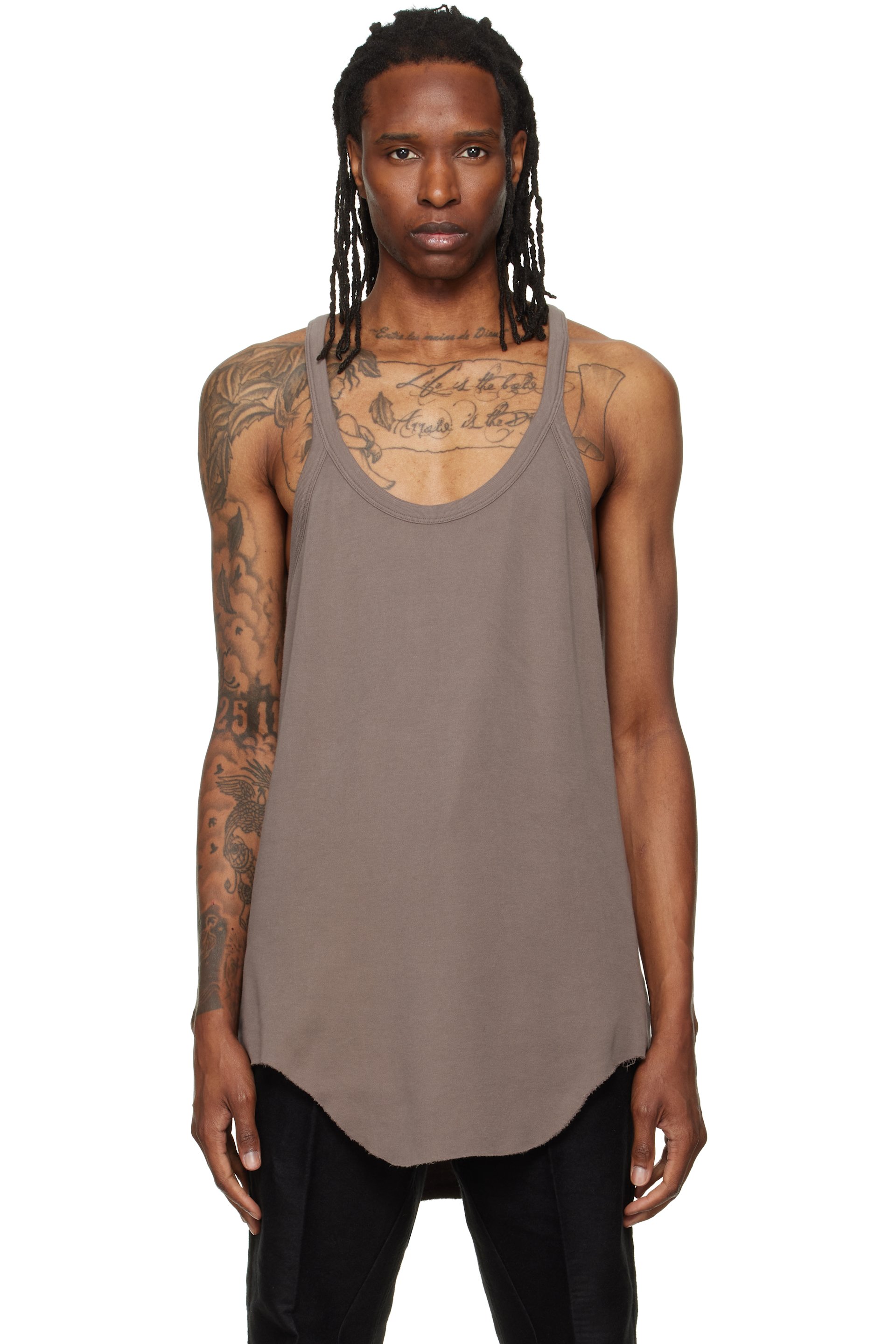 Rick Owens - Gray Tower Pony Tank Top