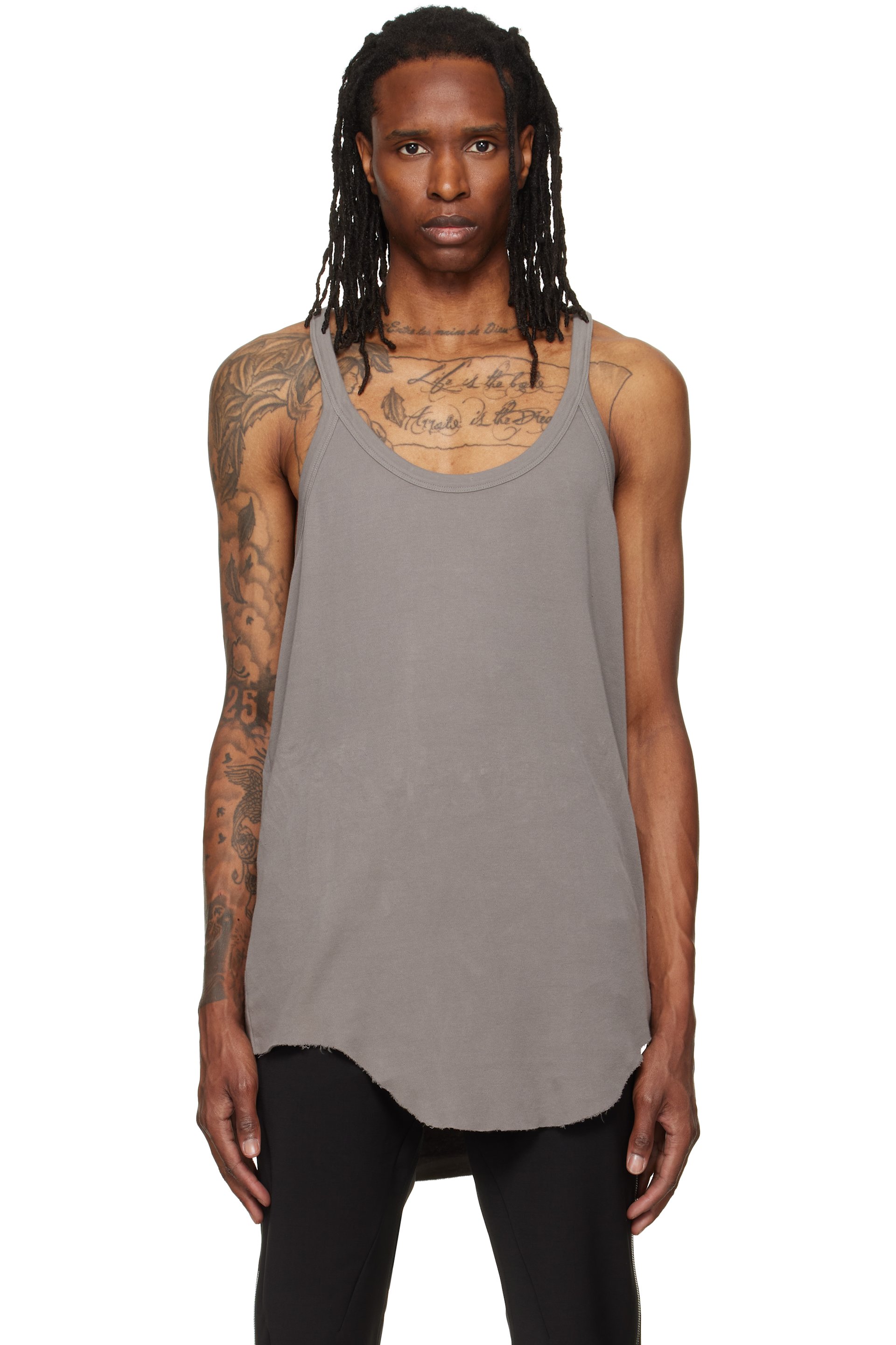 Rick Owens - Gray Tower Pony Tank Top