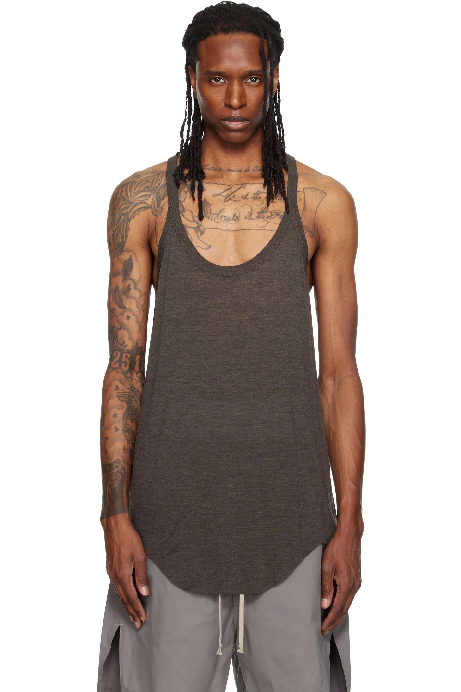 Rick Owens - Débardeur Pony gris - Tower