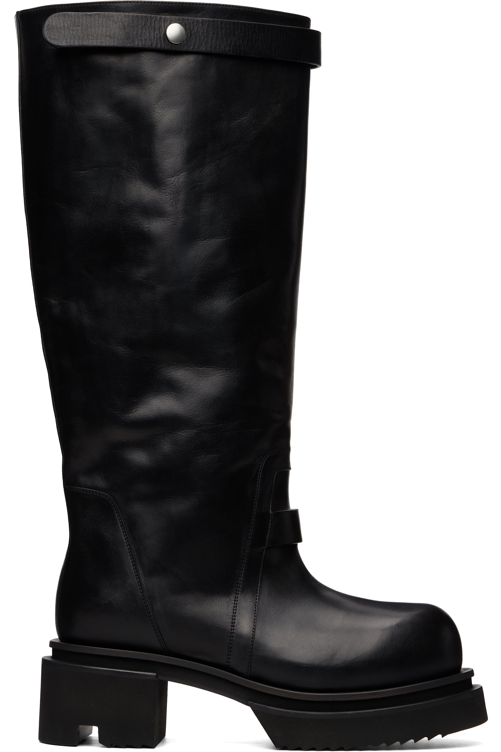 Rick Owens - 黑色 Tower Naska Bogun 高筒靴