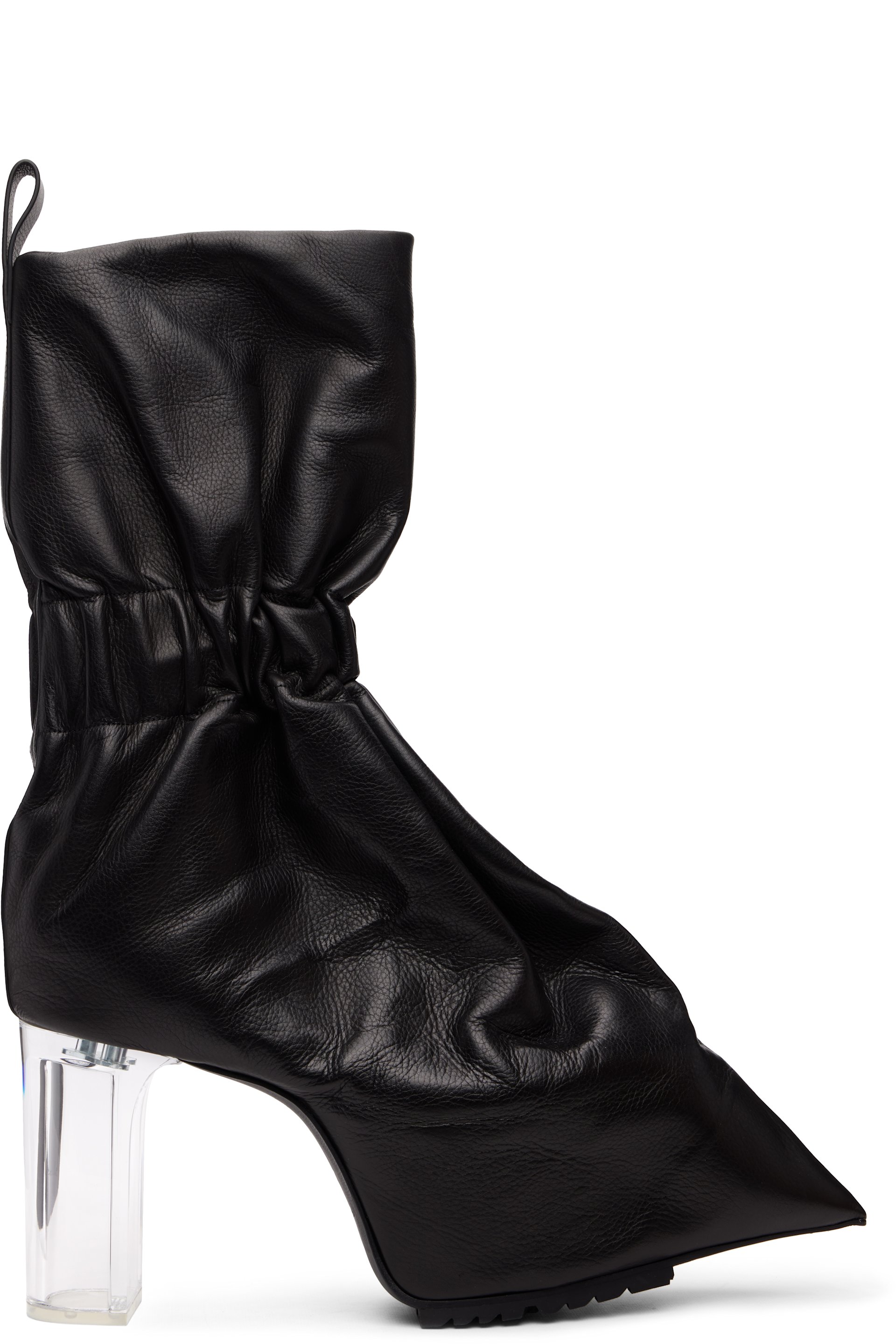 Rick Owens - 블랙 템플 풀온 타퀴토 부츠