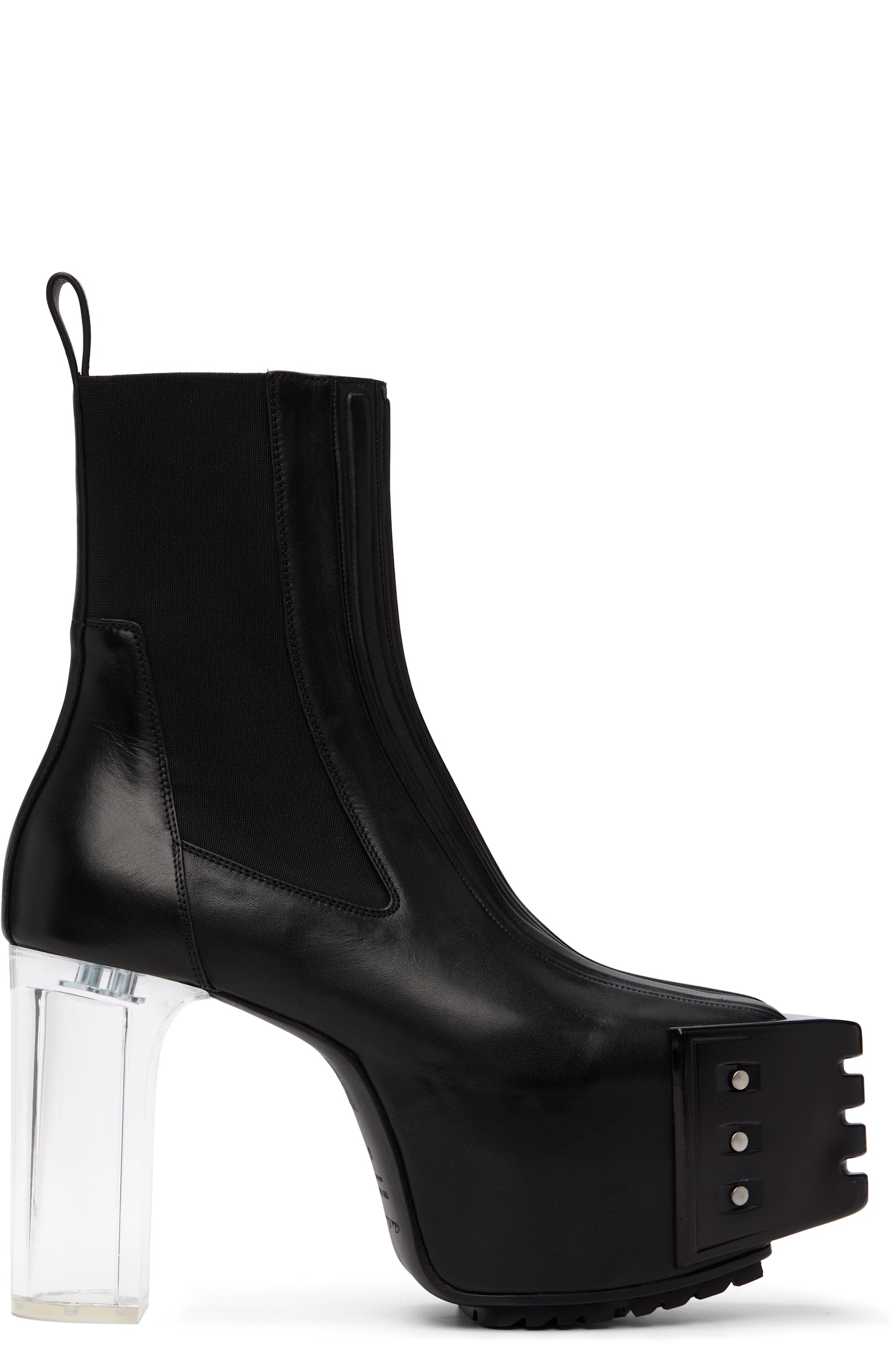 Rick Owens - Black Tower Grilled Kiss 45 Boots