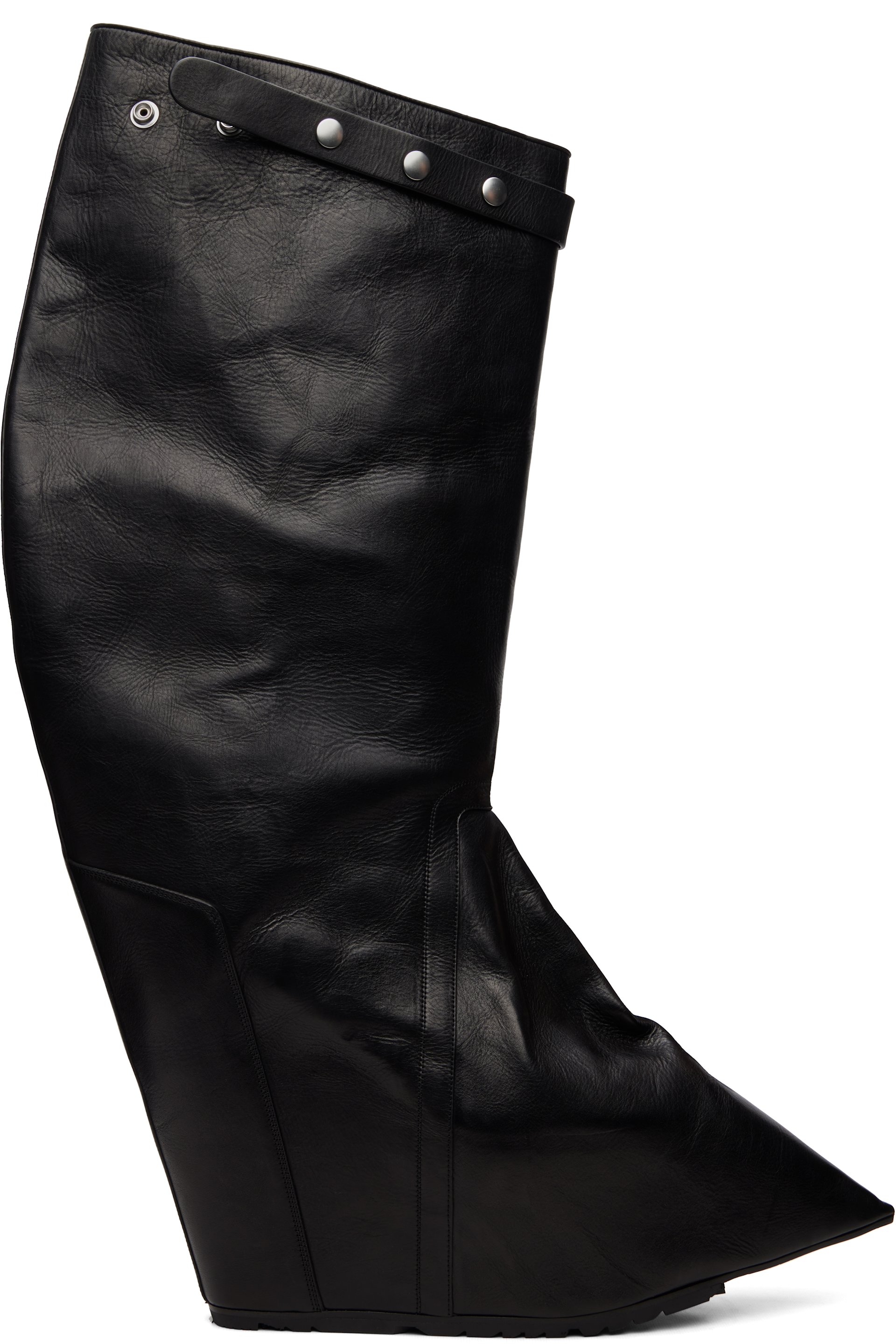 Rick Owens - Bottes Taconaska noires - Tower