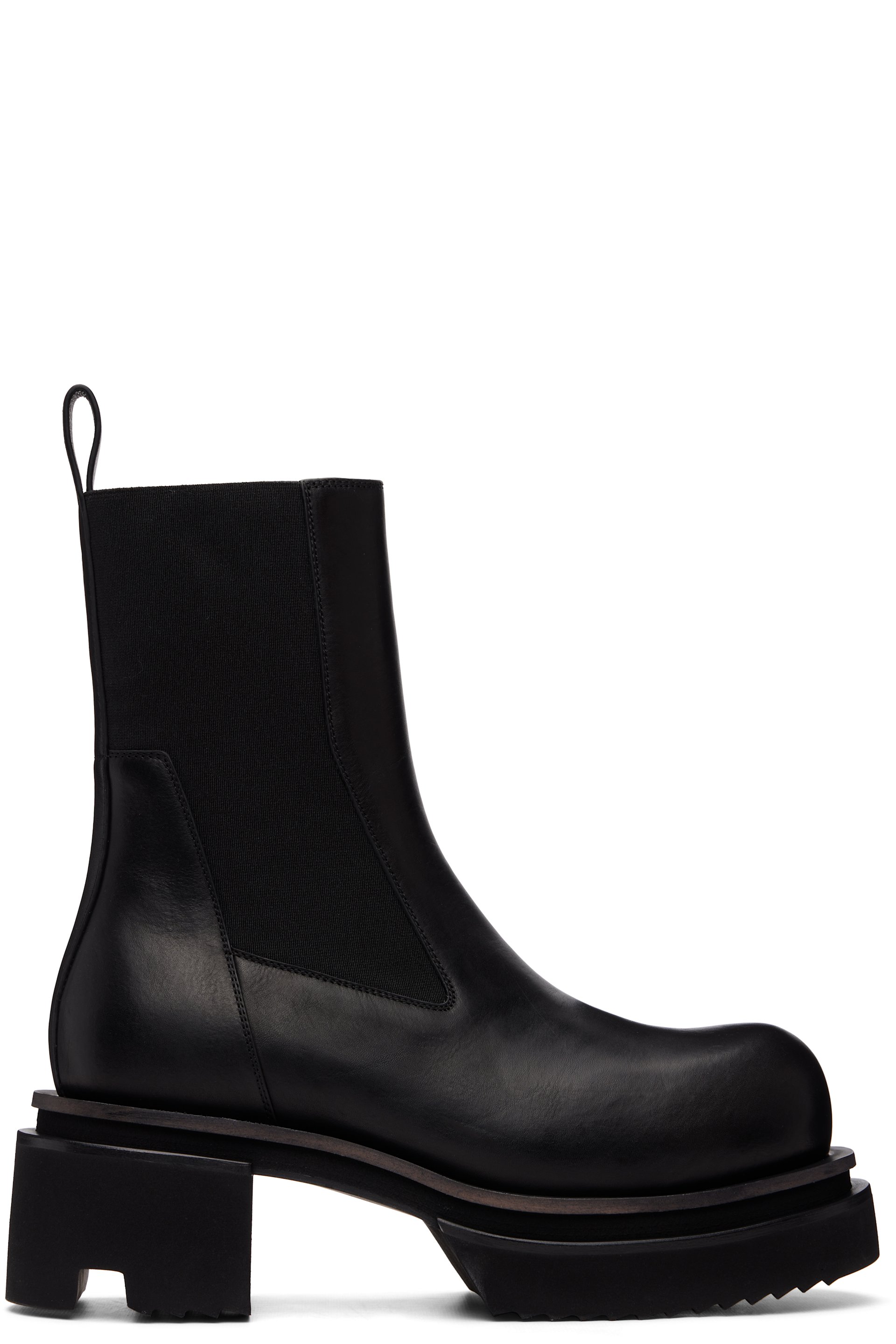 Rick Owens - 블랙 템플 비틀 보건 첼시 부츠