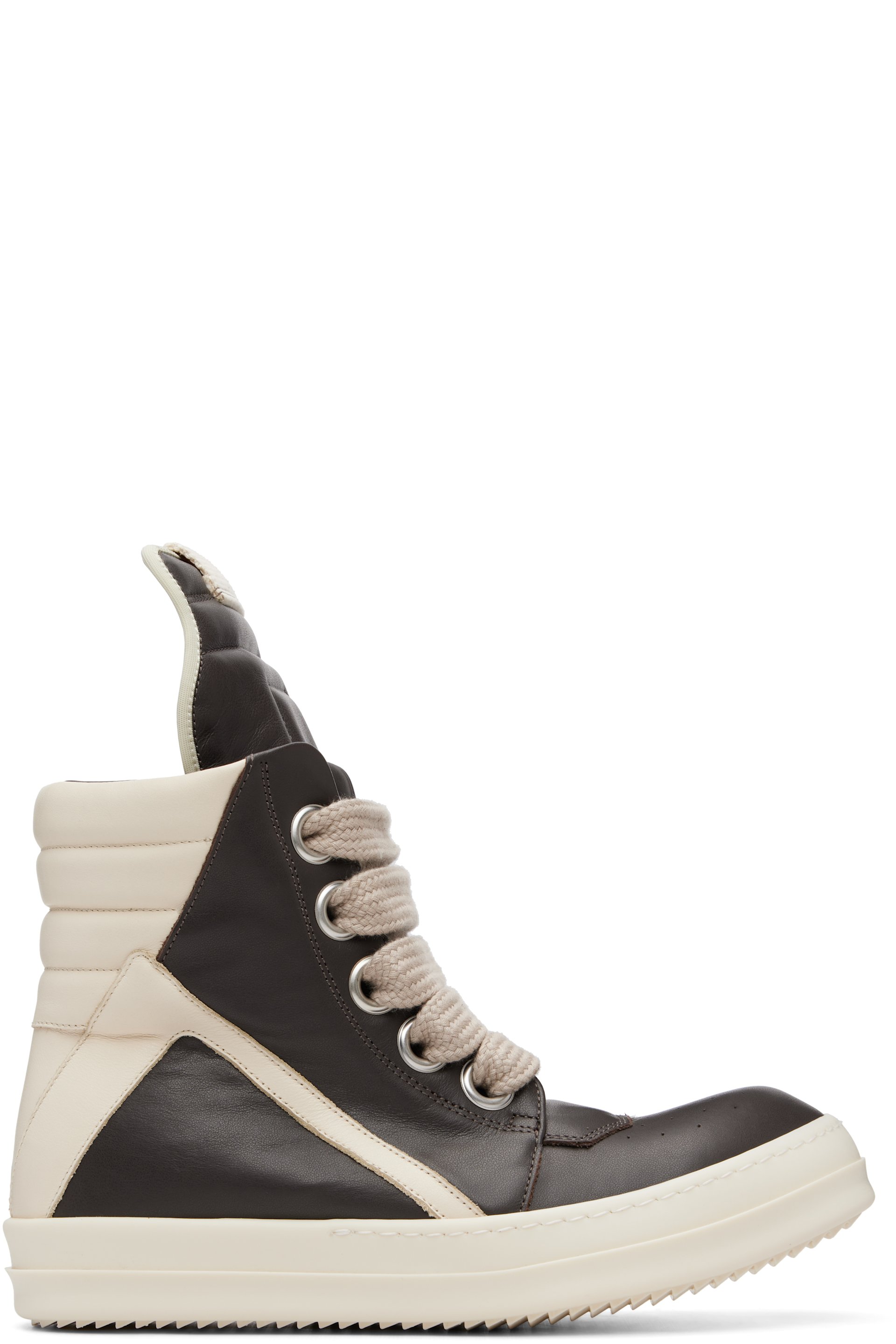 Rick Owens - Gray Tower Jumbolaced Geobasket Sneakers