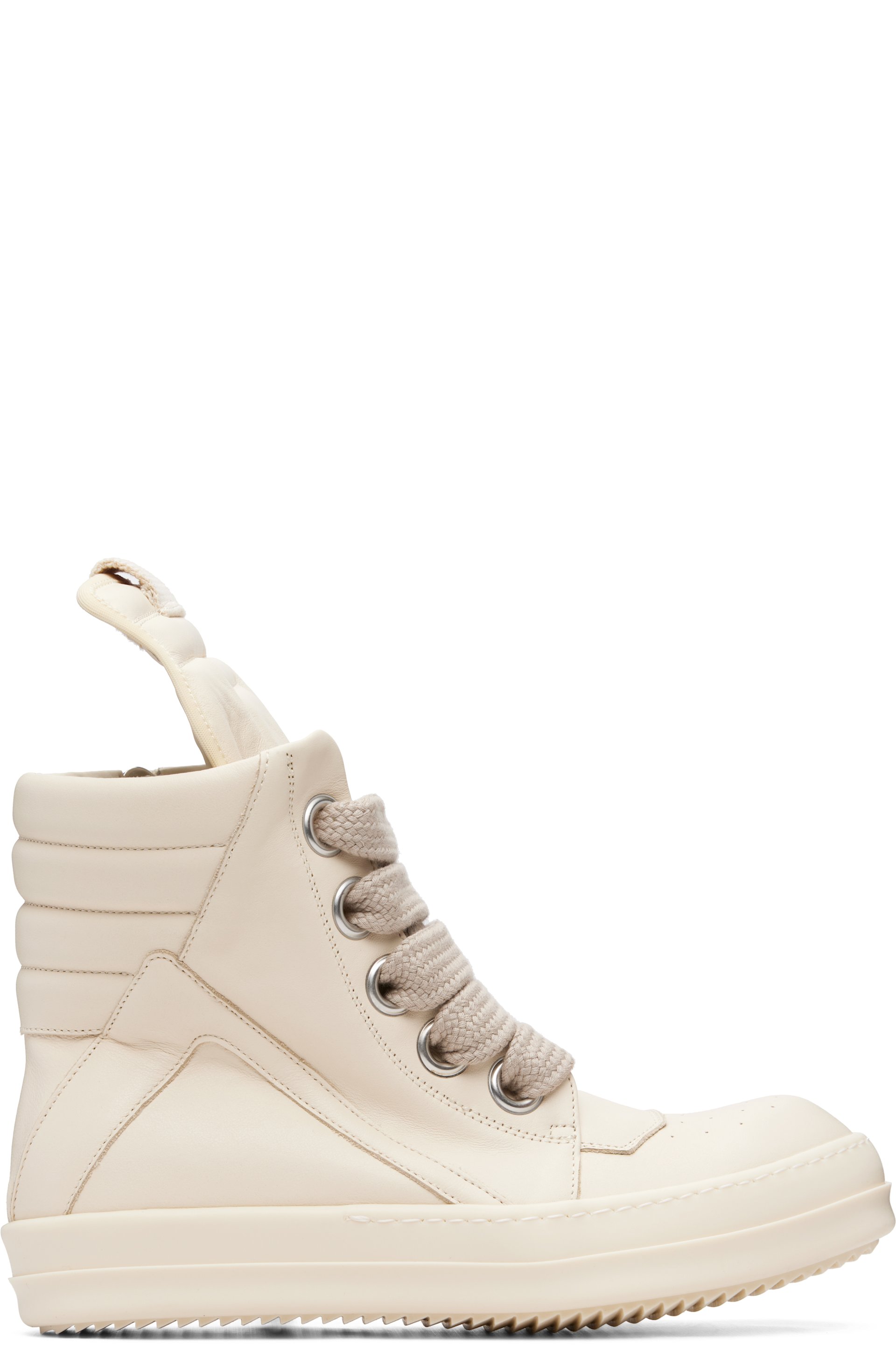 Rick Owens - Off-White Tower Jumbolaced Geobasket Sneakers