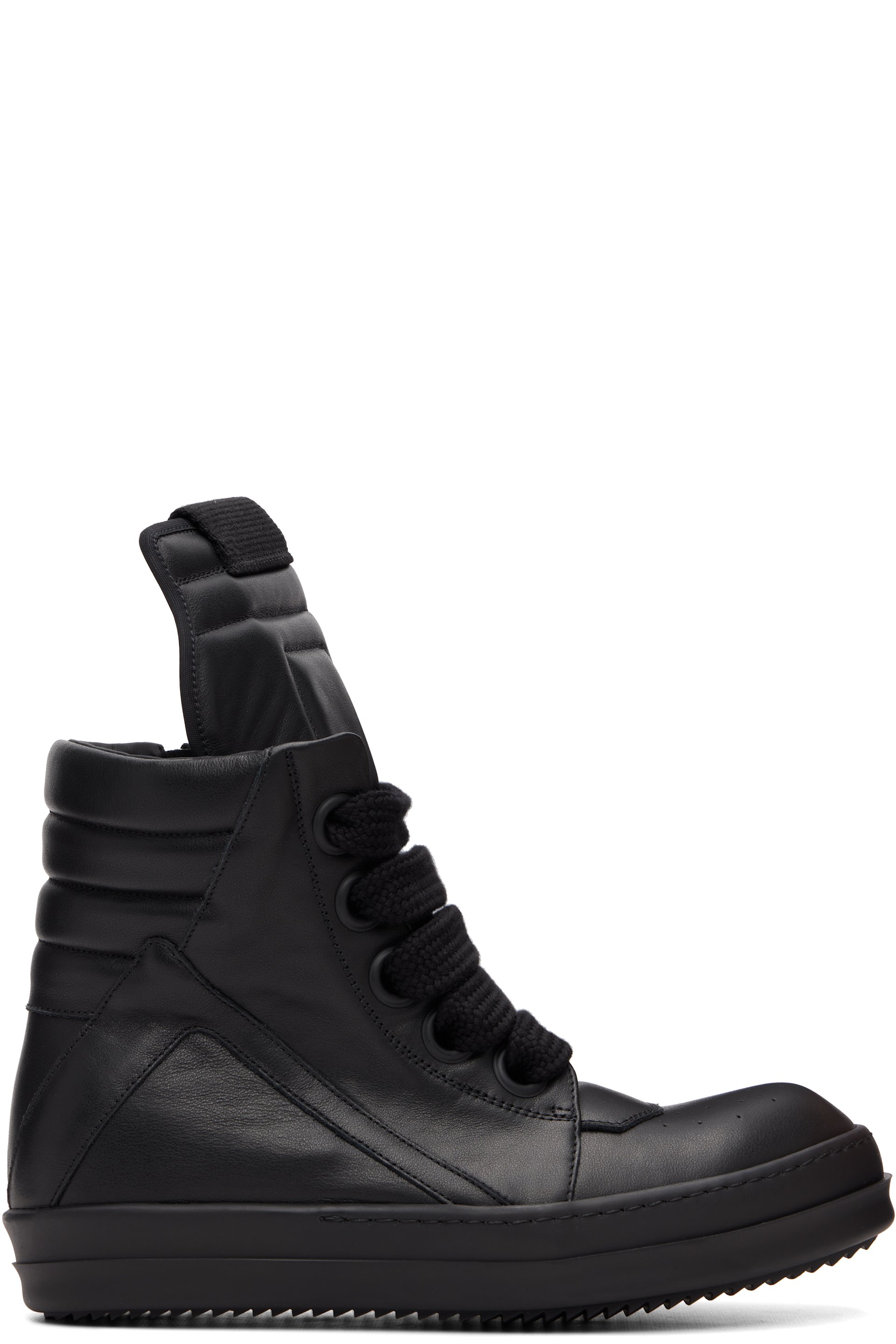 Rick Owens - Black Tower Jumbolace Geobasket Sneakers