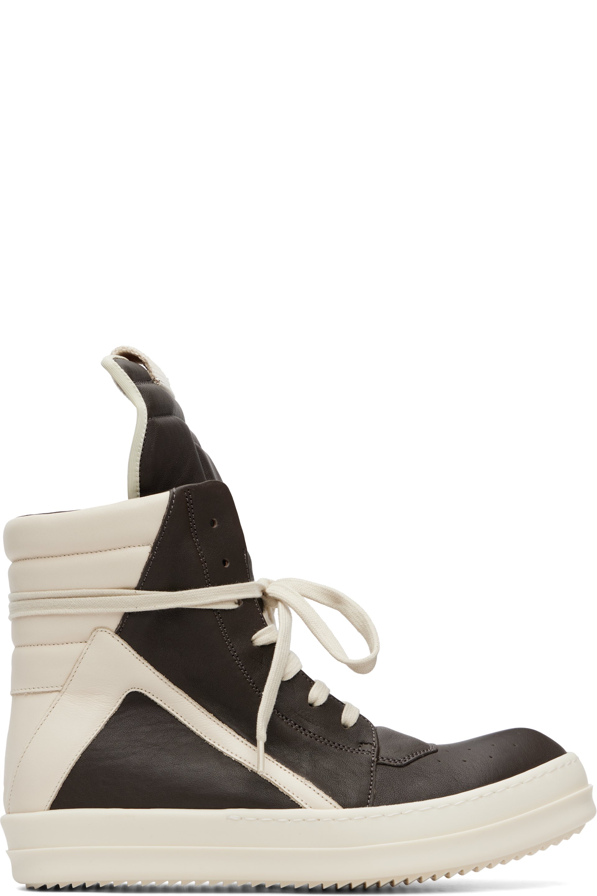 Rick Owens - Gray Tower Jumbolaced Geobasket Sneakers