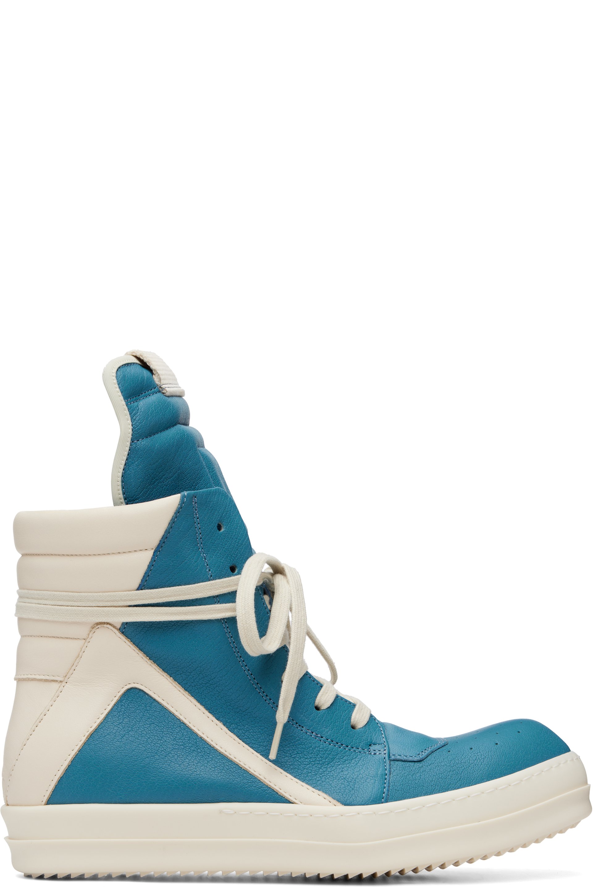 Rick Owens - Blue Temple Geobasket Sneakers