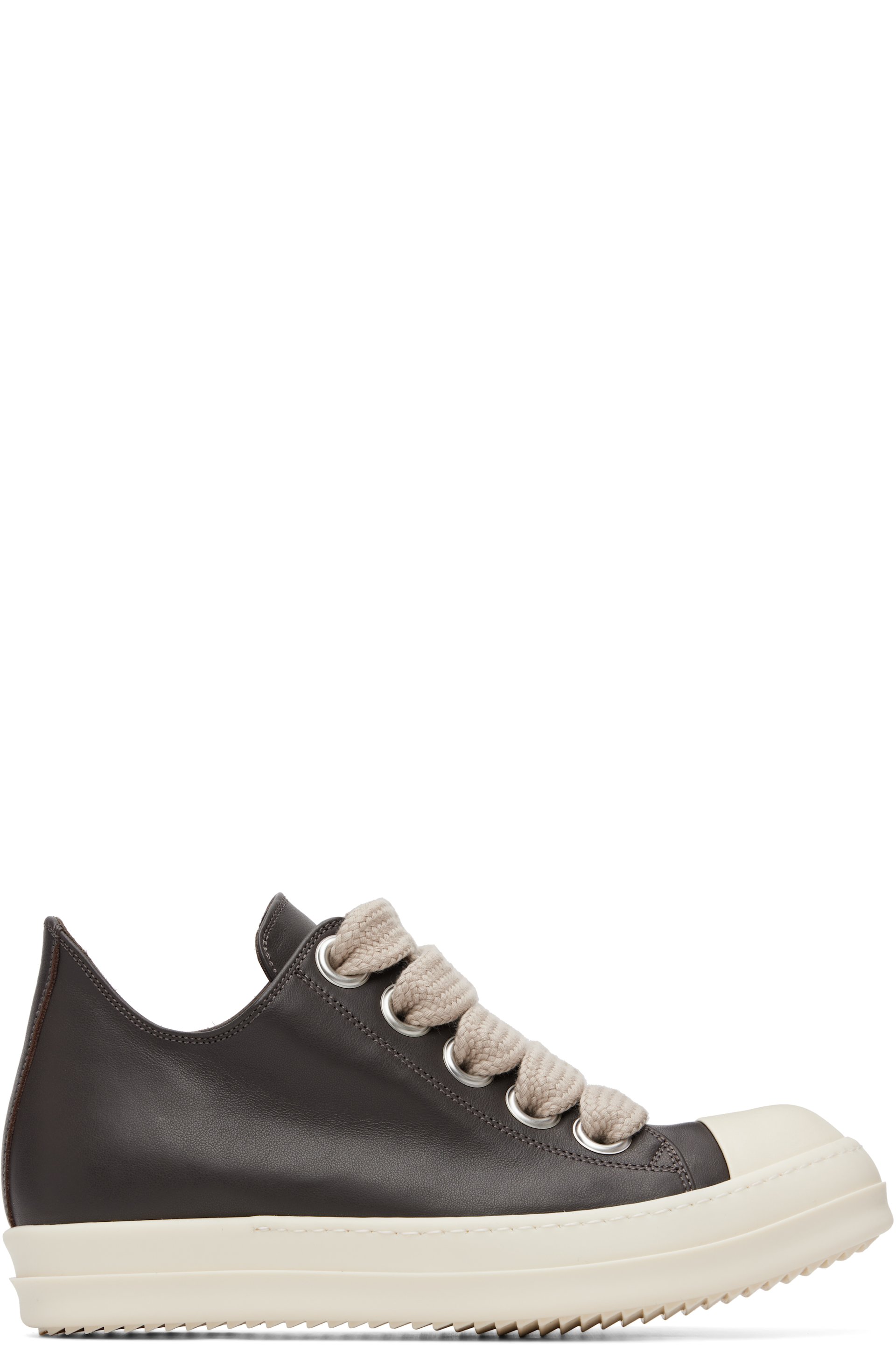 Rick Owens - Gray Temple Jumbolace Low Sneakers