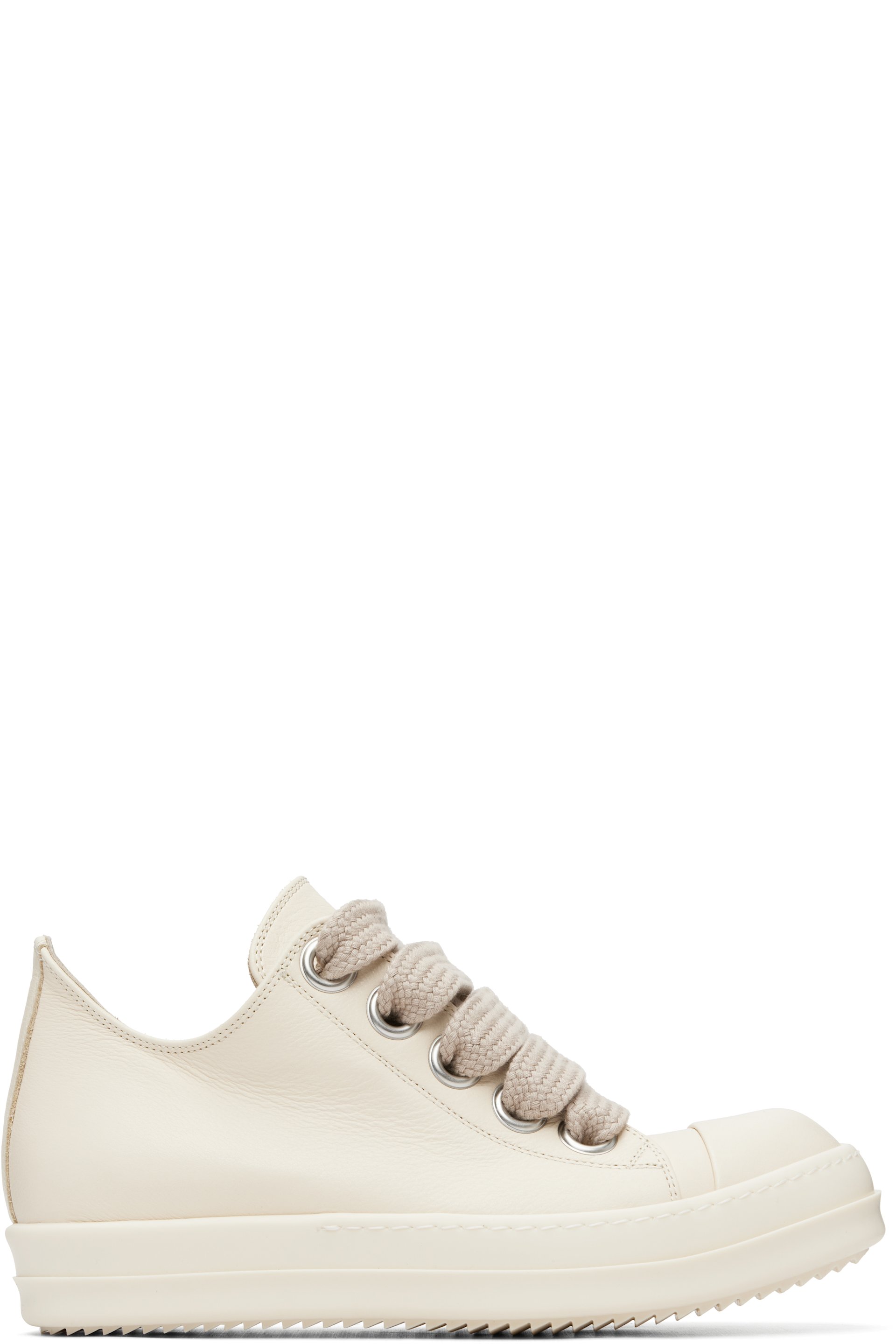 Rick Owens - Off-White Temple Jumbolace Low Sneaks Sneakers