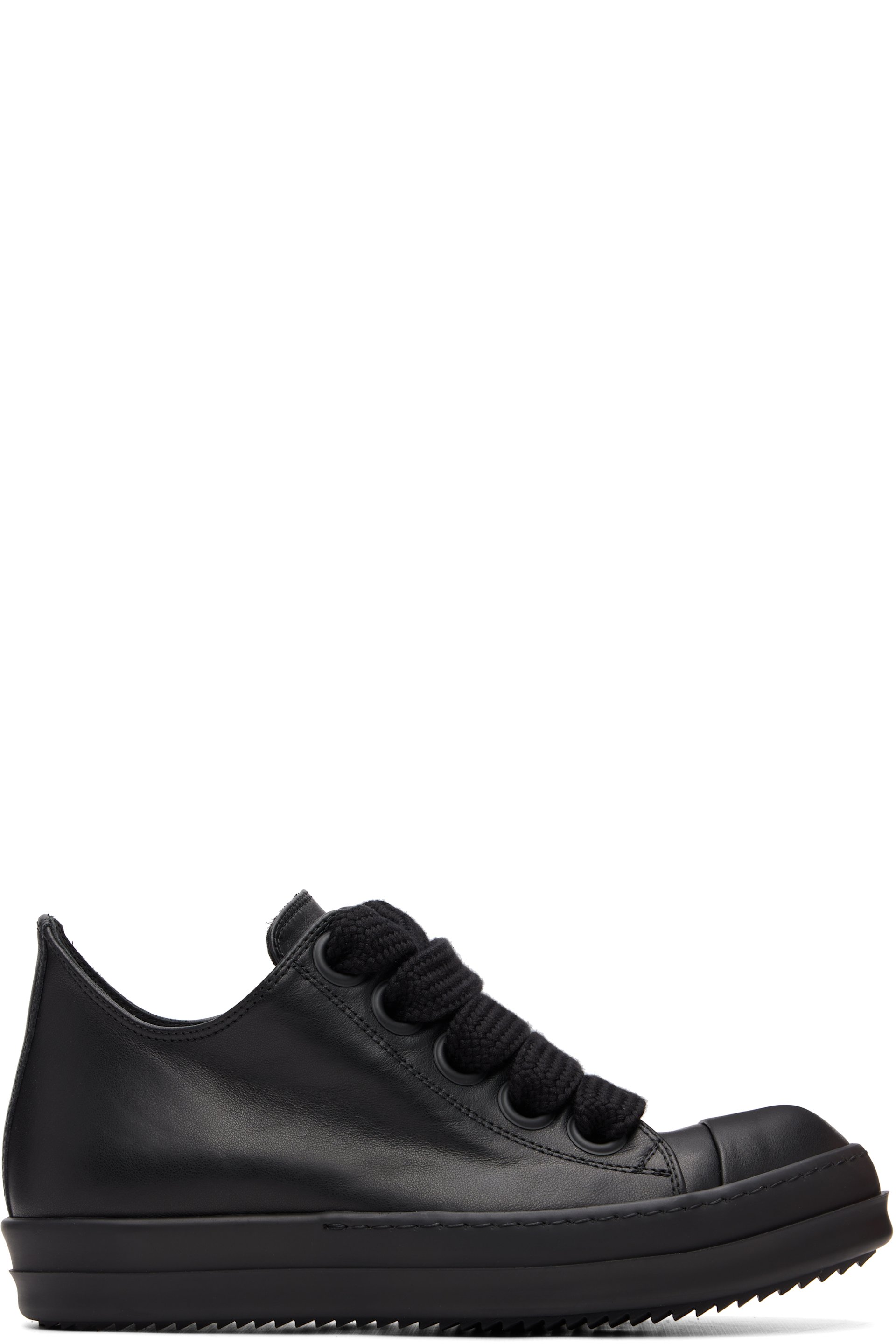 Rick Owens - Black Tower Jumbolace Low Sneaks Sneakers