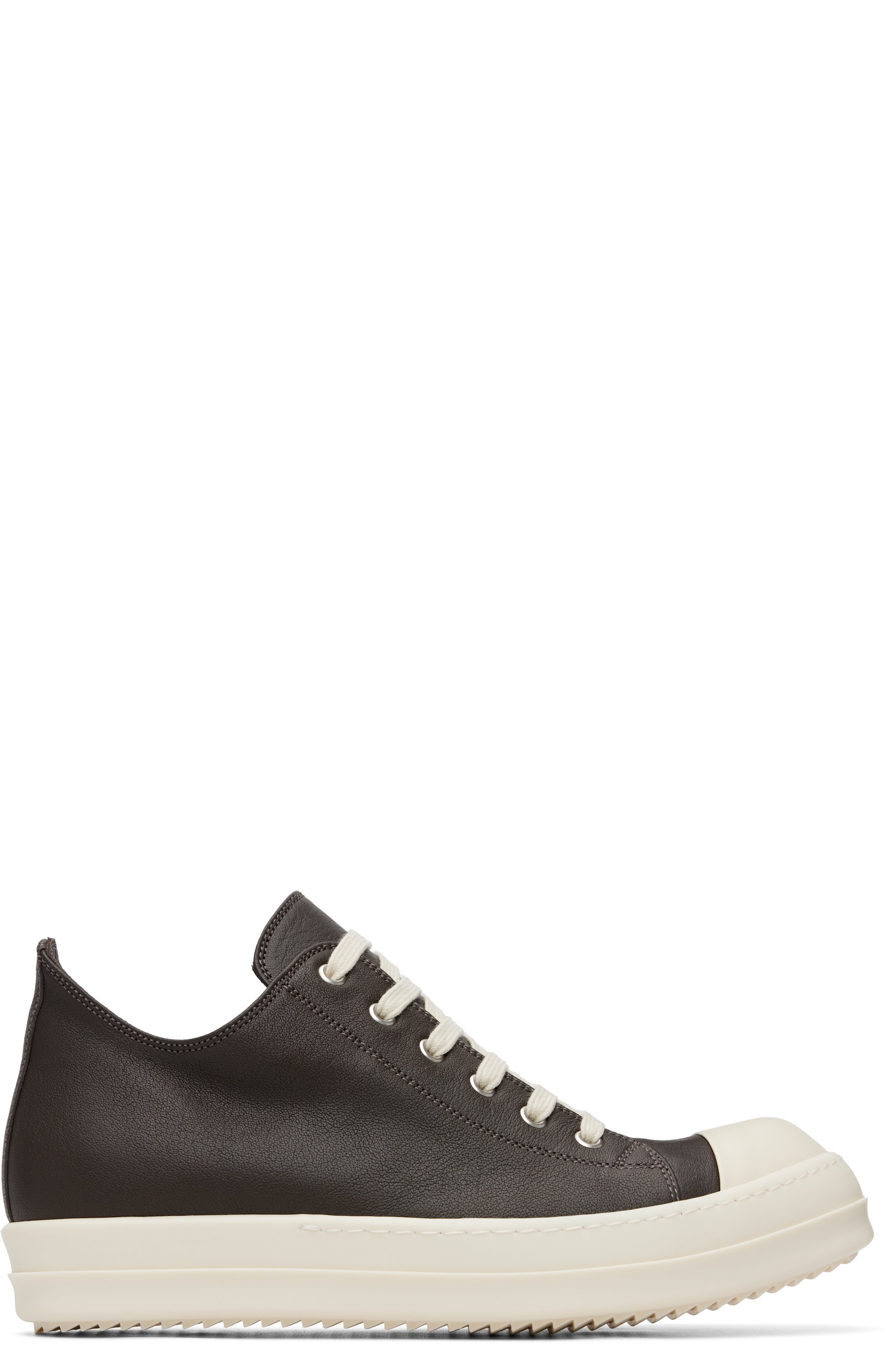 Rick Owens - Brown Temple Low Sneaks Sneakers