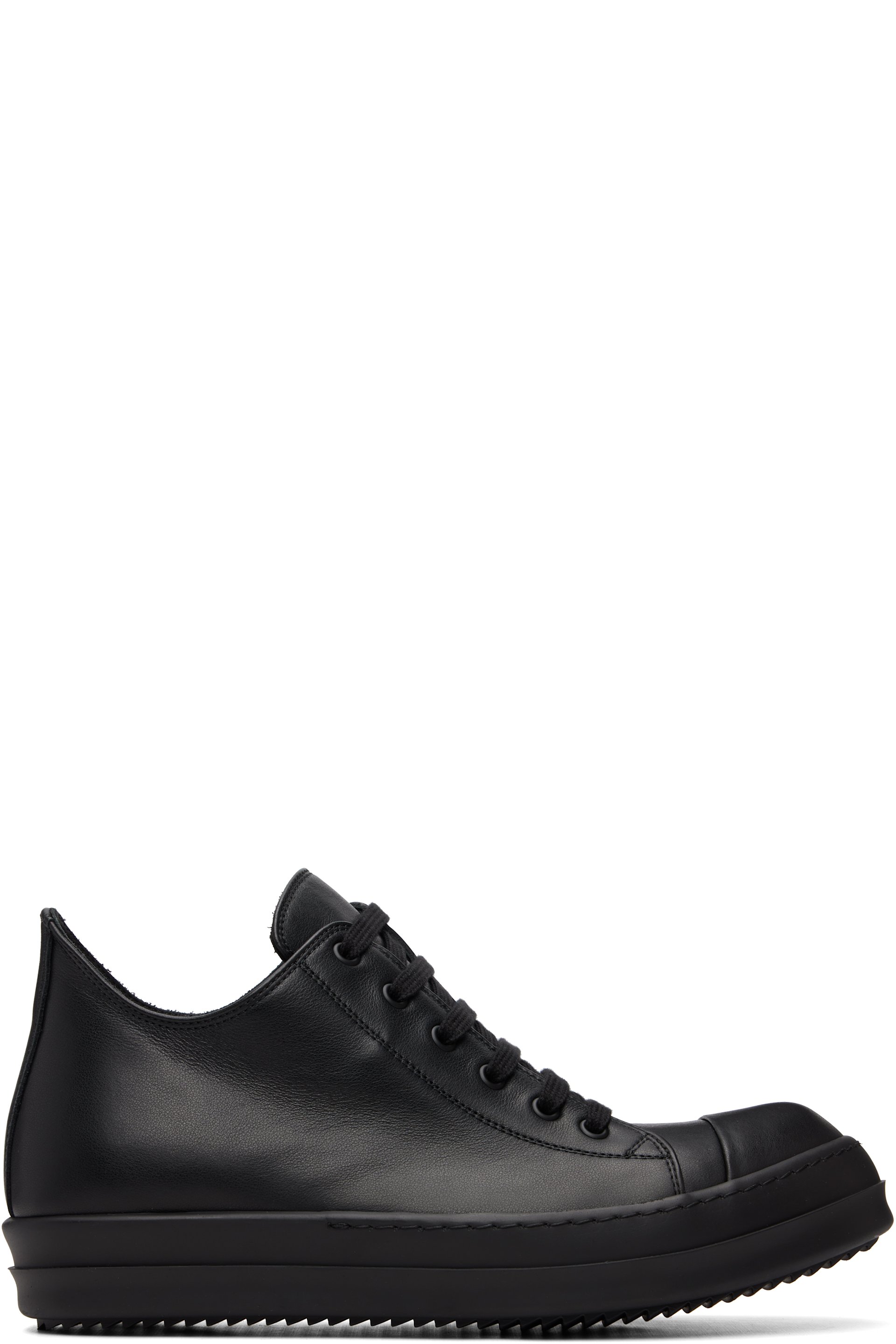 Rick Owens - Black Temple Low Sneaks Sneakers
